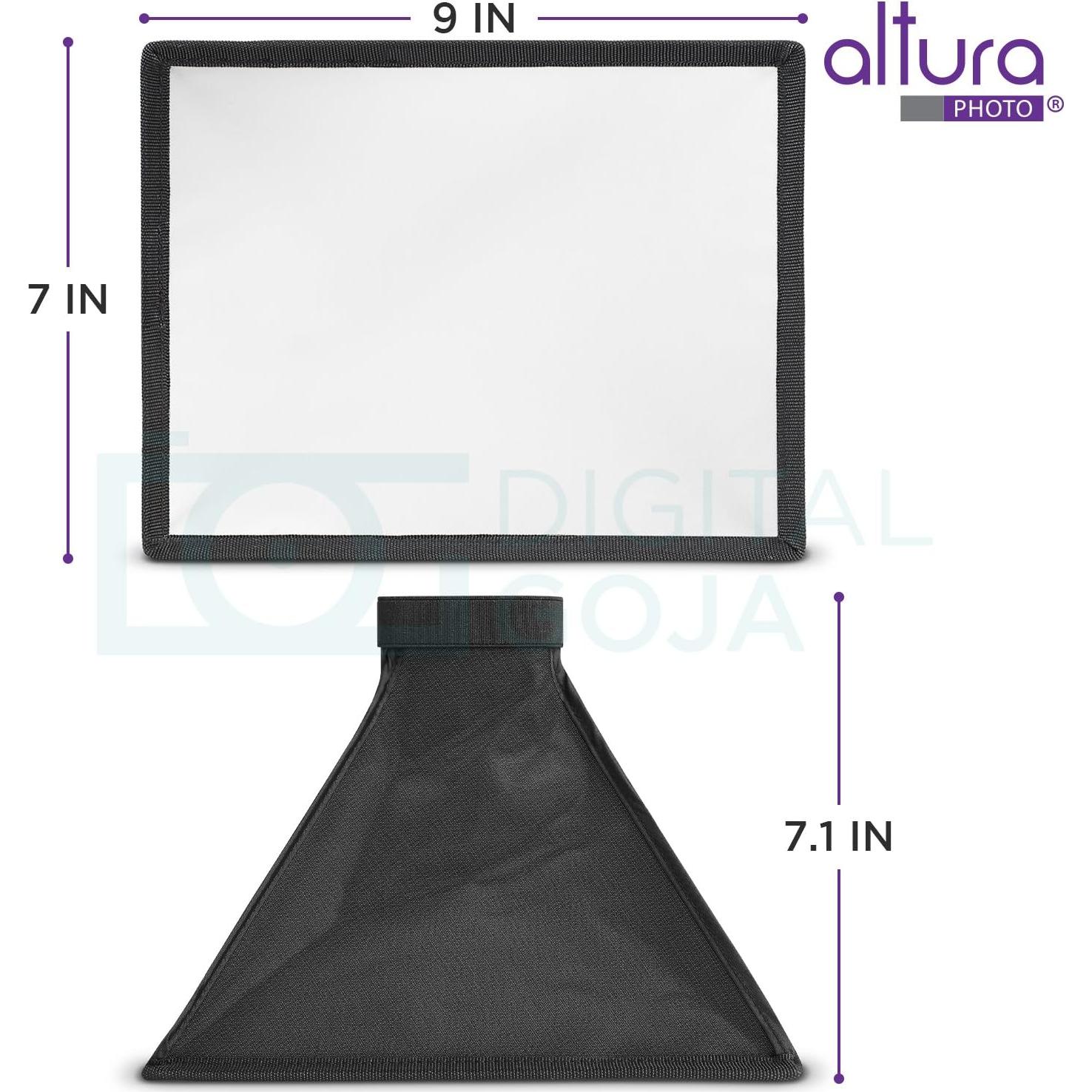 Difusor Softbox Altura Photo 22.86x17.78cm para Flash Zapata