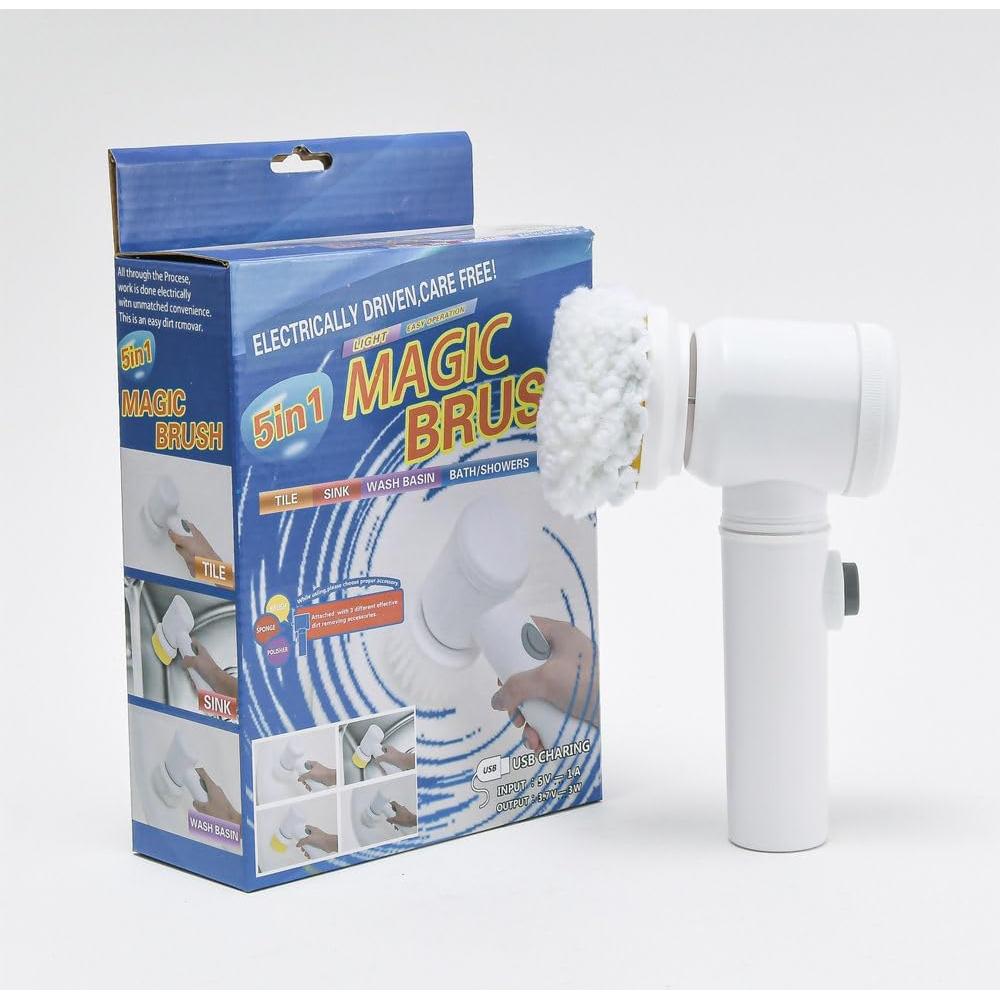 Handheld Bathtub Brush Electric Brush Cleaner Sink Electric Cleaning Bathroom Wash Brush Kitchen Cleaning Tool, Rechargeable Dishwashing Brush Automatic (20 * 12 * 3.5 CM, 3, Charged Brush Heads)