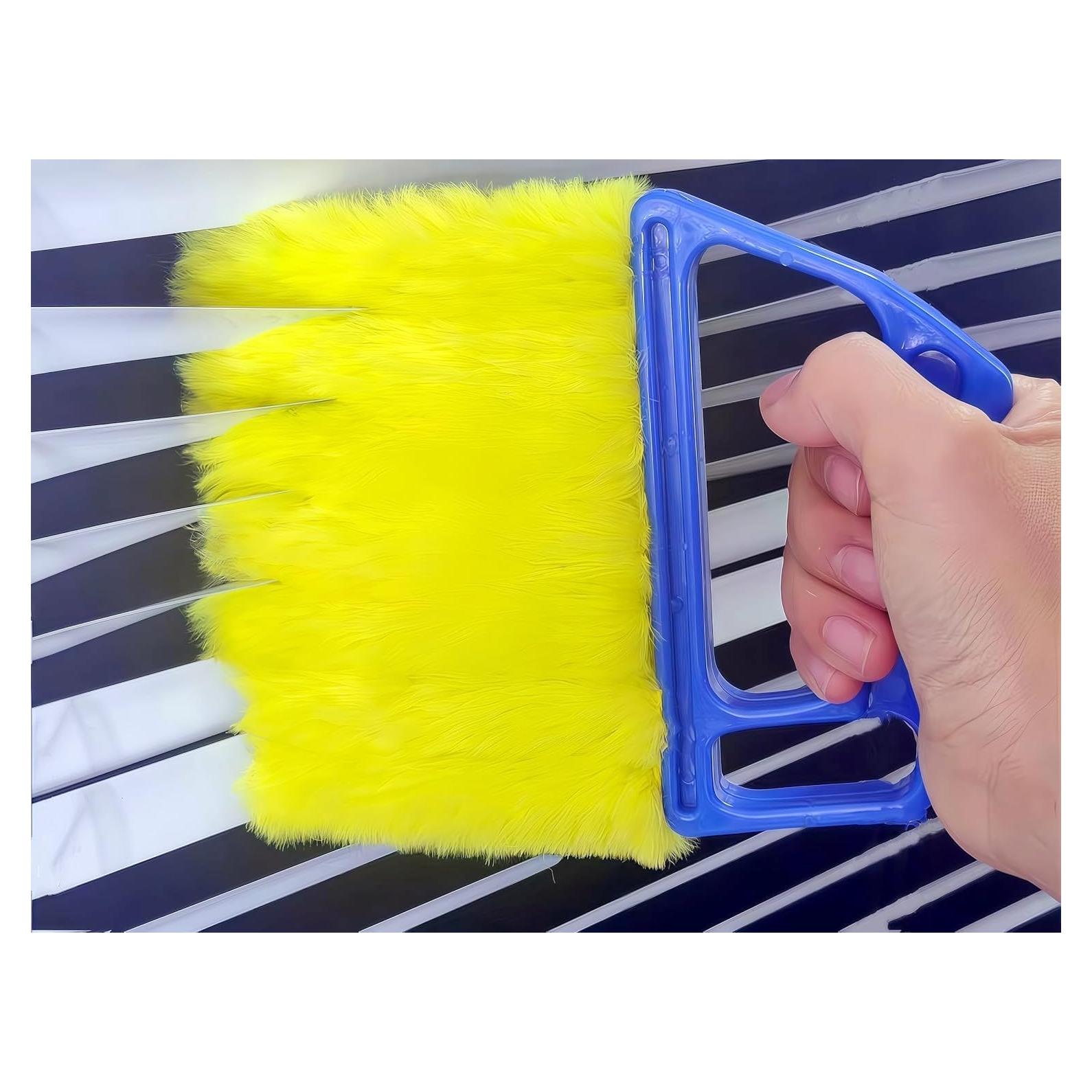 Limpiador de Persianas de Mano Lazynice con 7 Mangas Microfibra