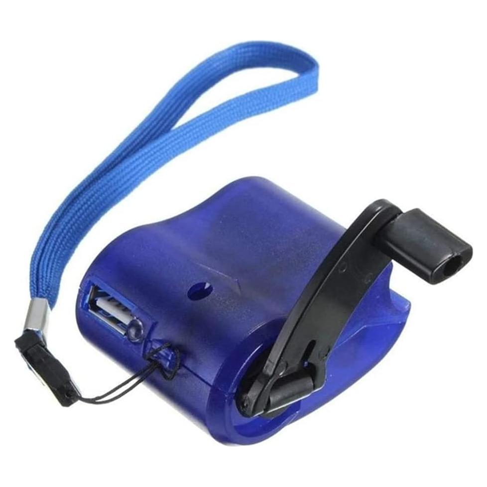 Cargador de Emergencia Manual USB Nurnesy con Luz LED