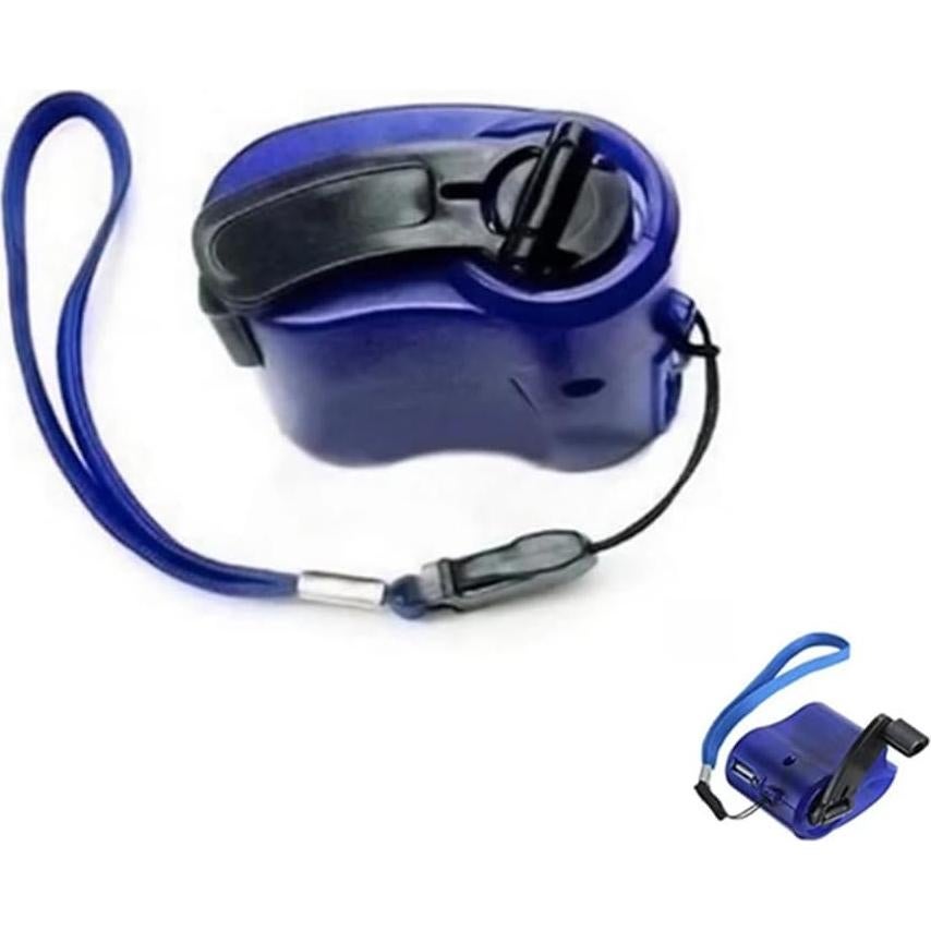 Cargador de Emergencia Manual USB Nurnesy con Luz LED