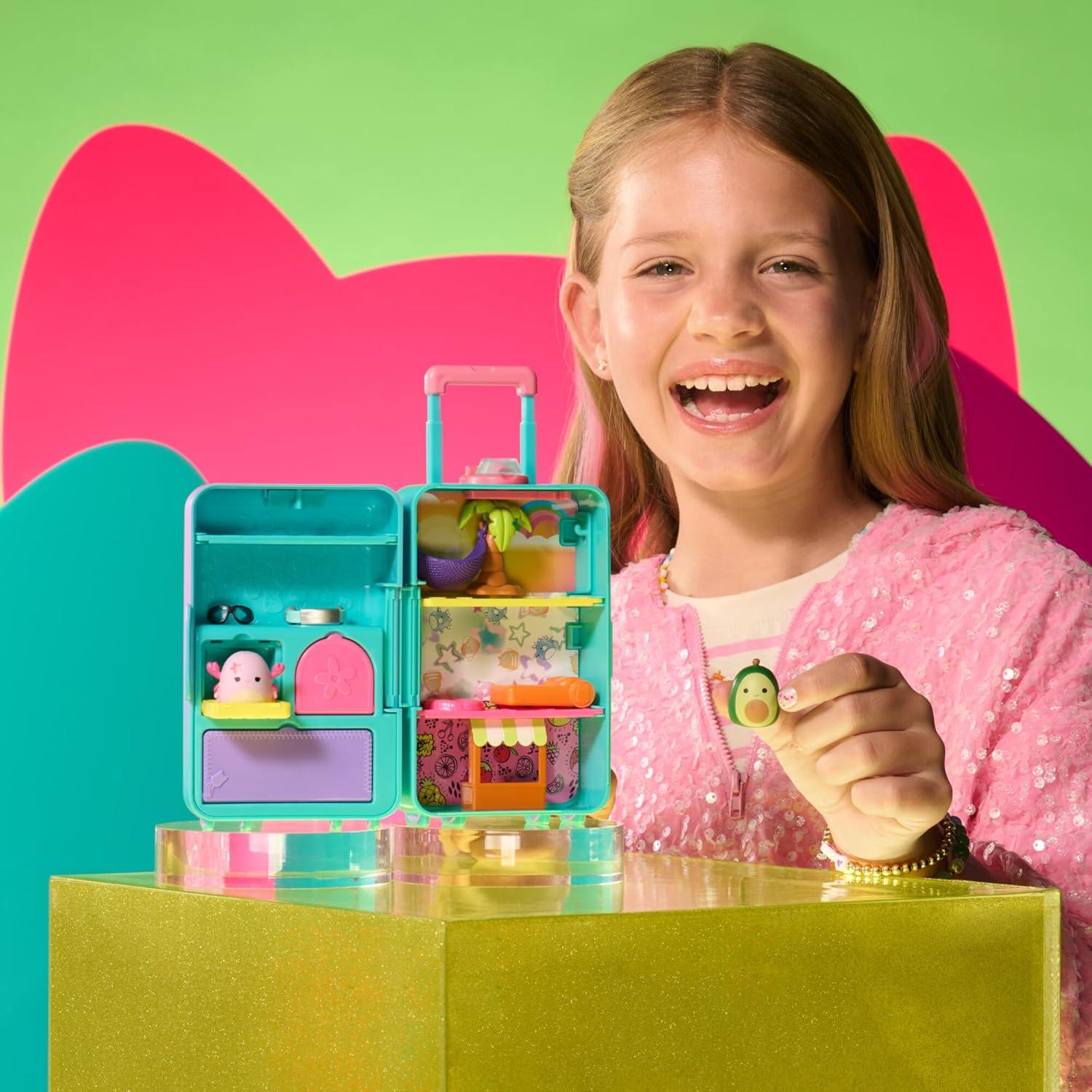 Juego de Equipaje Portátil Squish-a-longs Jazwares 2 Mini-Squish