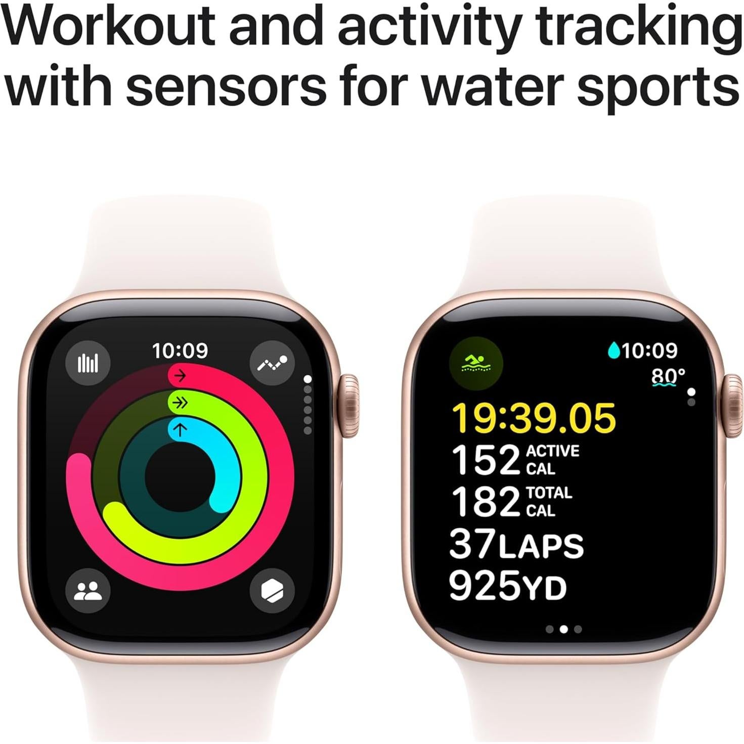 Apple Watch Series 10 GPS 42mm Aluminio Rosa Banda Rubor