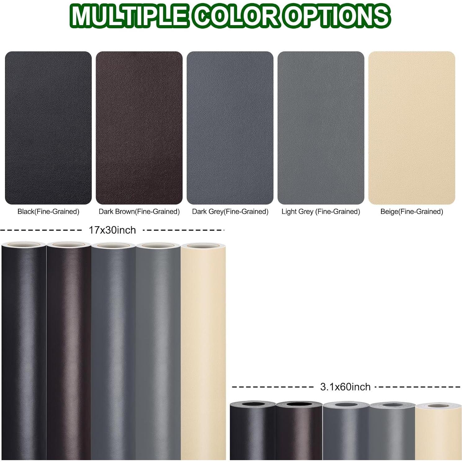 Parche de Cuero Autoadhesivo HONGYU 7.87x152.4 cm Beige