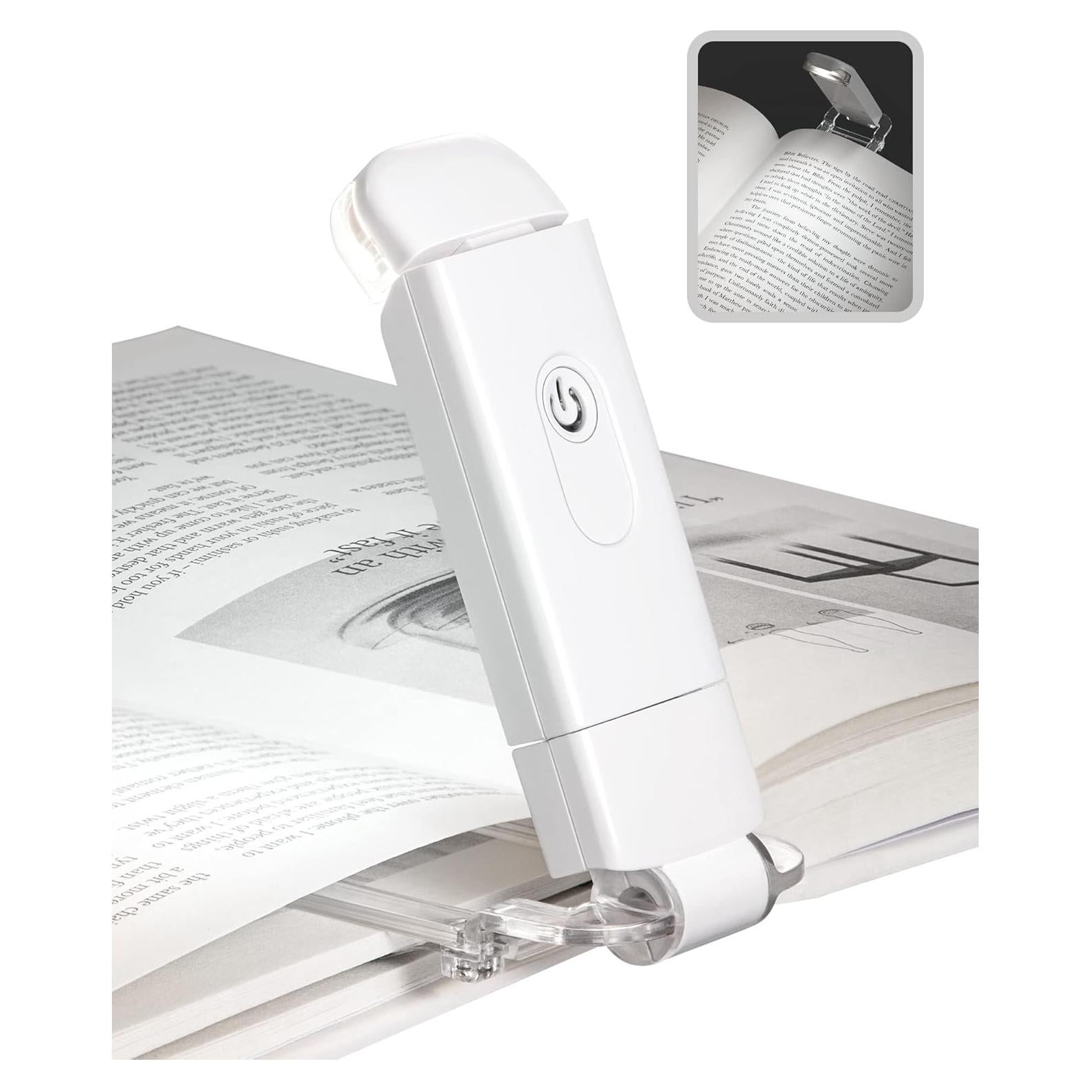 Luz de Lectura DEWENWILS Recargable USB con Clip 2 Niveles