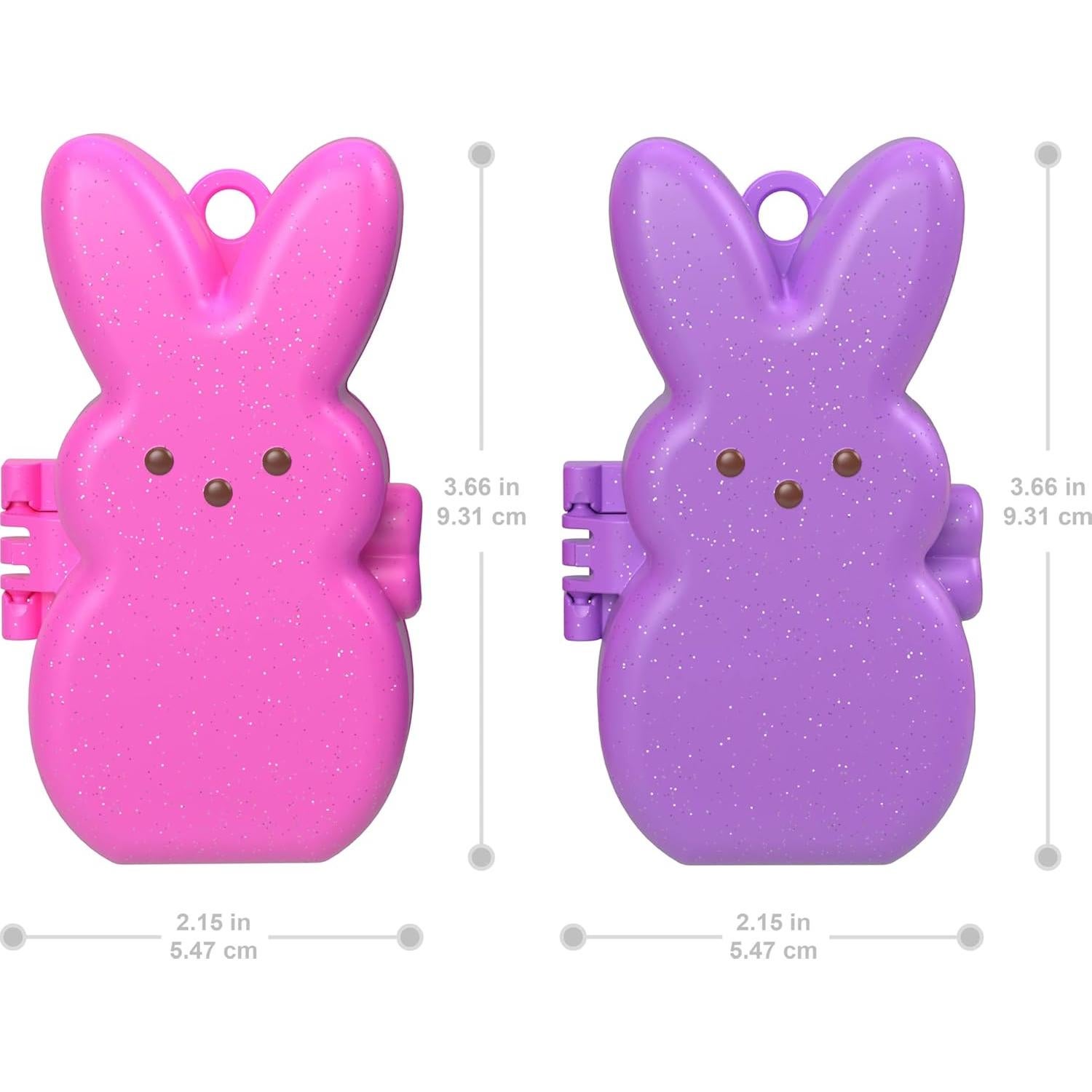 Polly Pocket x Peeps - Set de 6 Muñecas y Accesorios