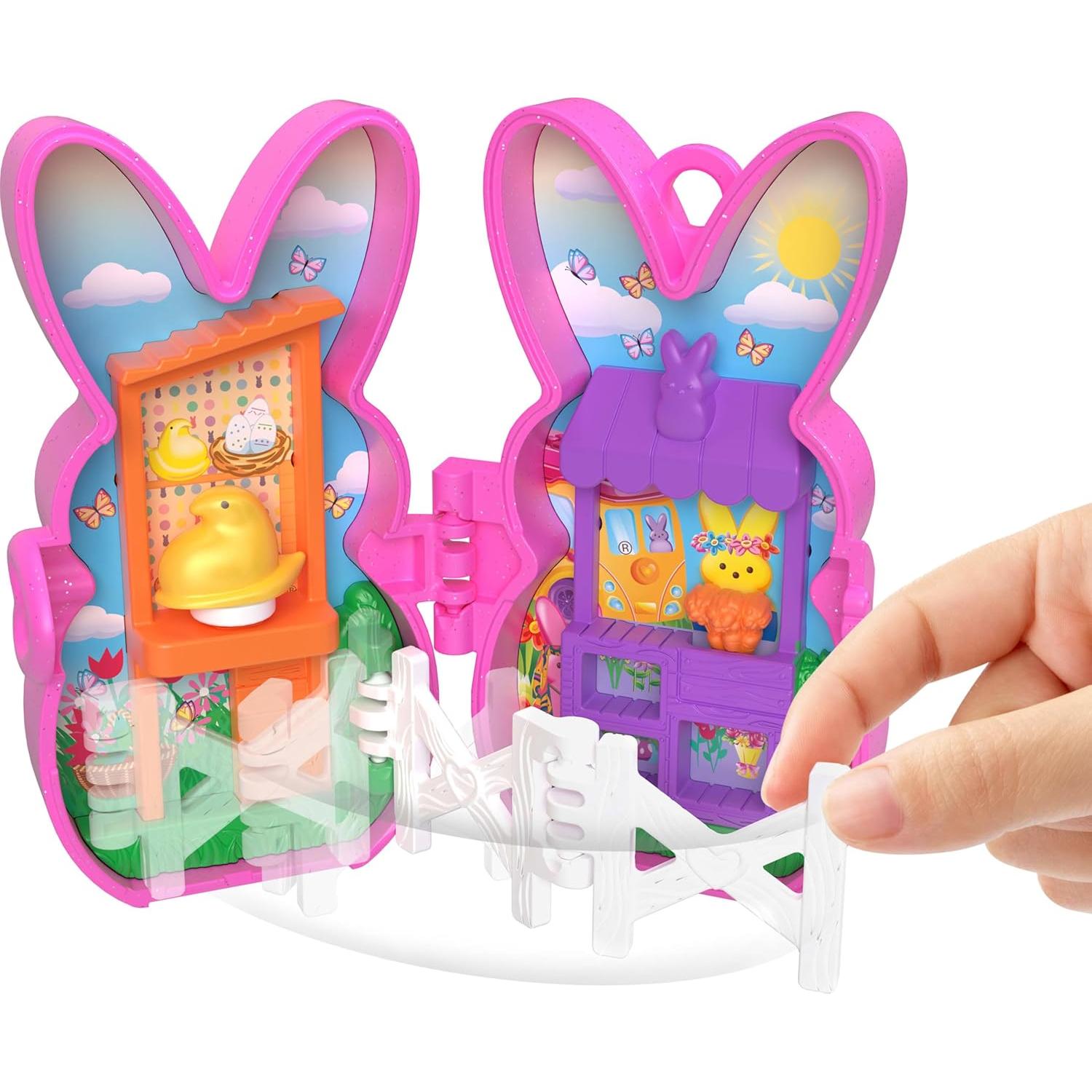 Polly Pocket x Peeps - Set de 6 Muñecas y Accesorios