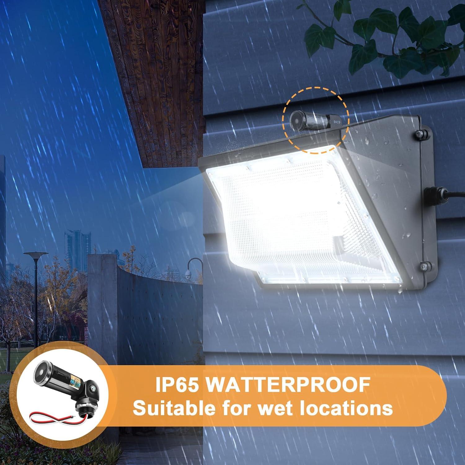 Paquete de 2 Sensores Fotoeléctricos YELLORE IP65 120-277V