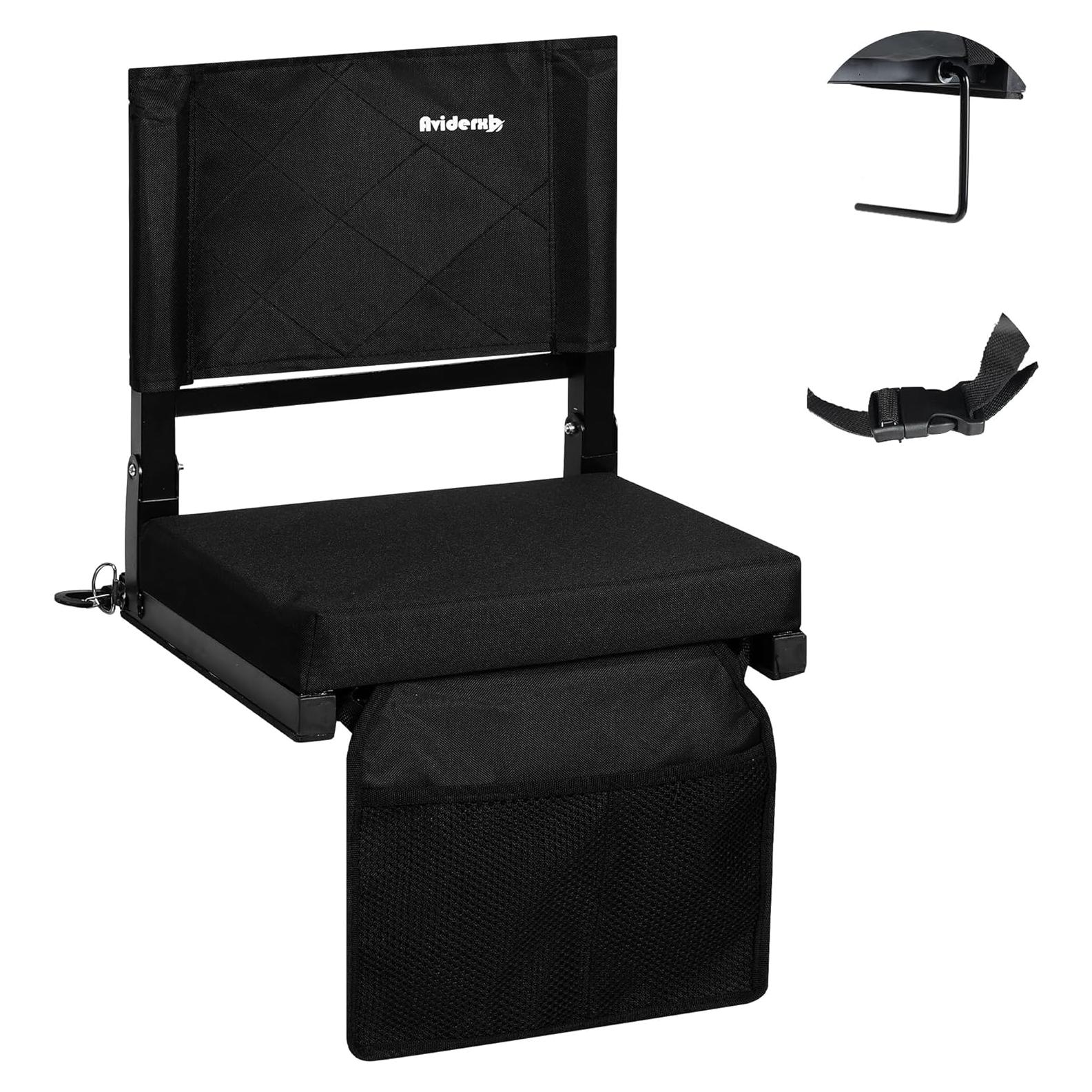 Asiento de Estadio Plegable Aviderxb con Soporte Espalda 5cm