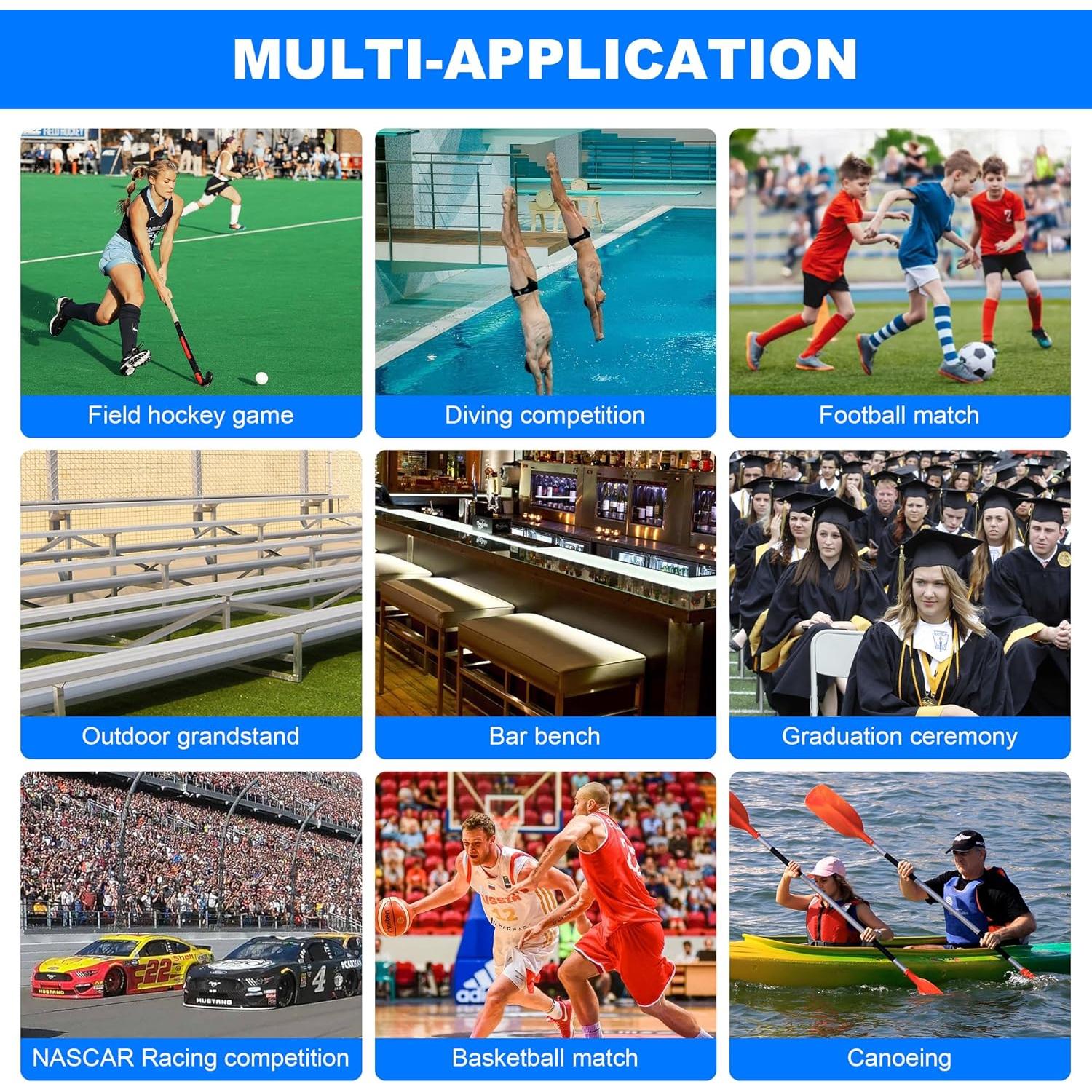 Asiento de Estadio Plegable Aviderxb con Soporte Espalda 5cm