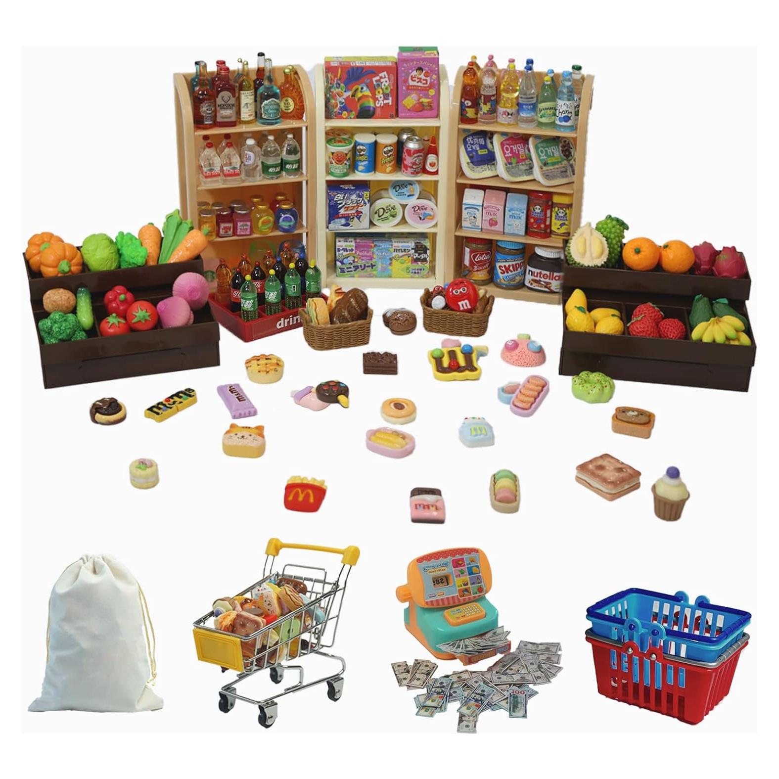 Juego de Carrito de Compras Mini Kimo 180 Piezas Educativo