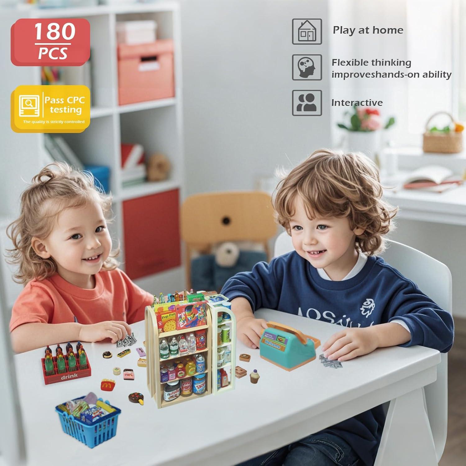 Juego de Carrito de Compras Mini Kimo 180 Piezas Educativo