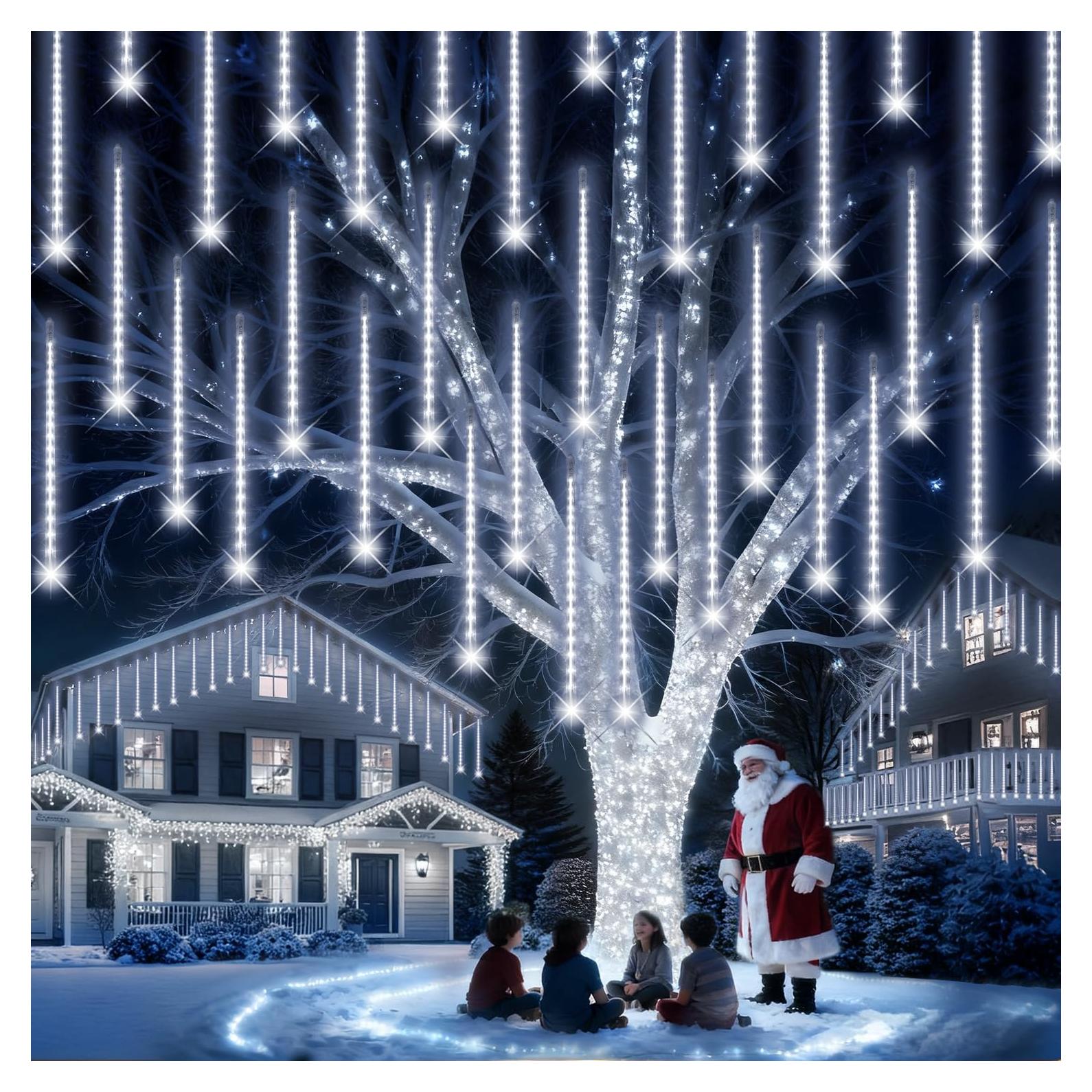 Luces Navideñas PEMOTech 16 Tubos 576 LED 15 m Blanco Frío