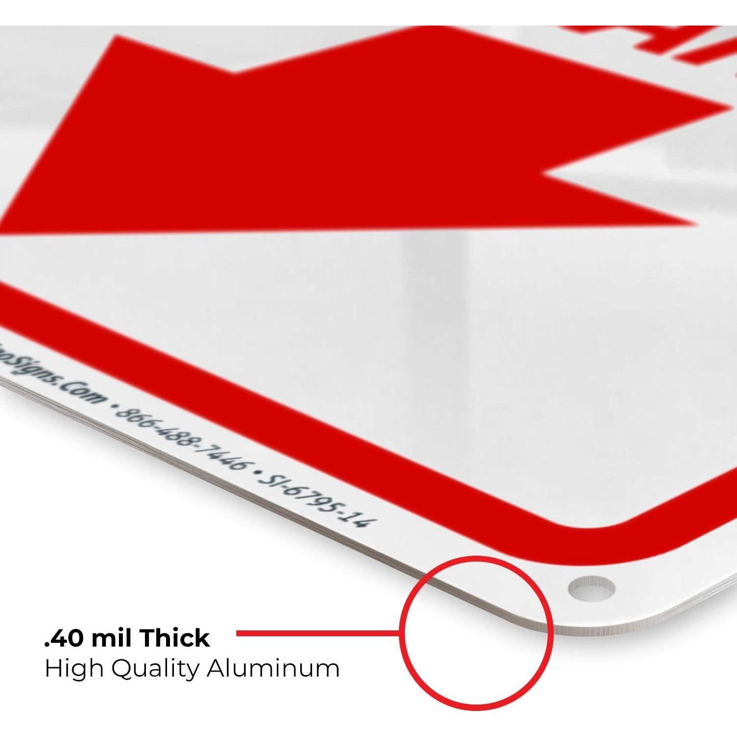 Cartel de Alarma de Piscina Sigo Signs 25.4x35.6 cm Aluminio