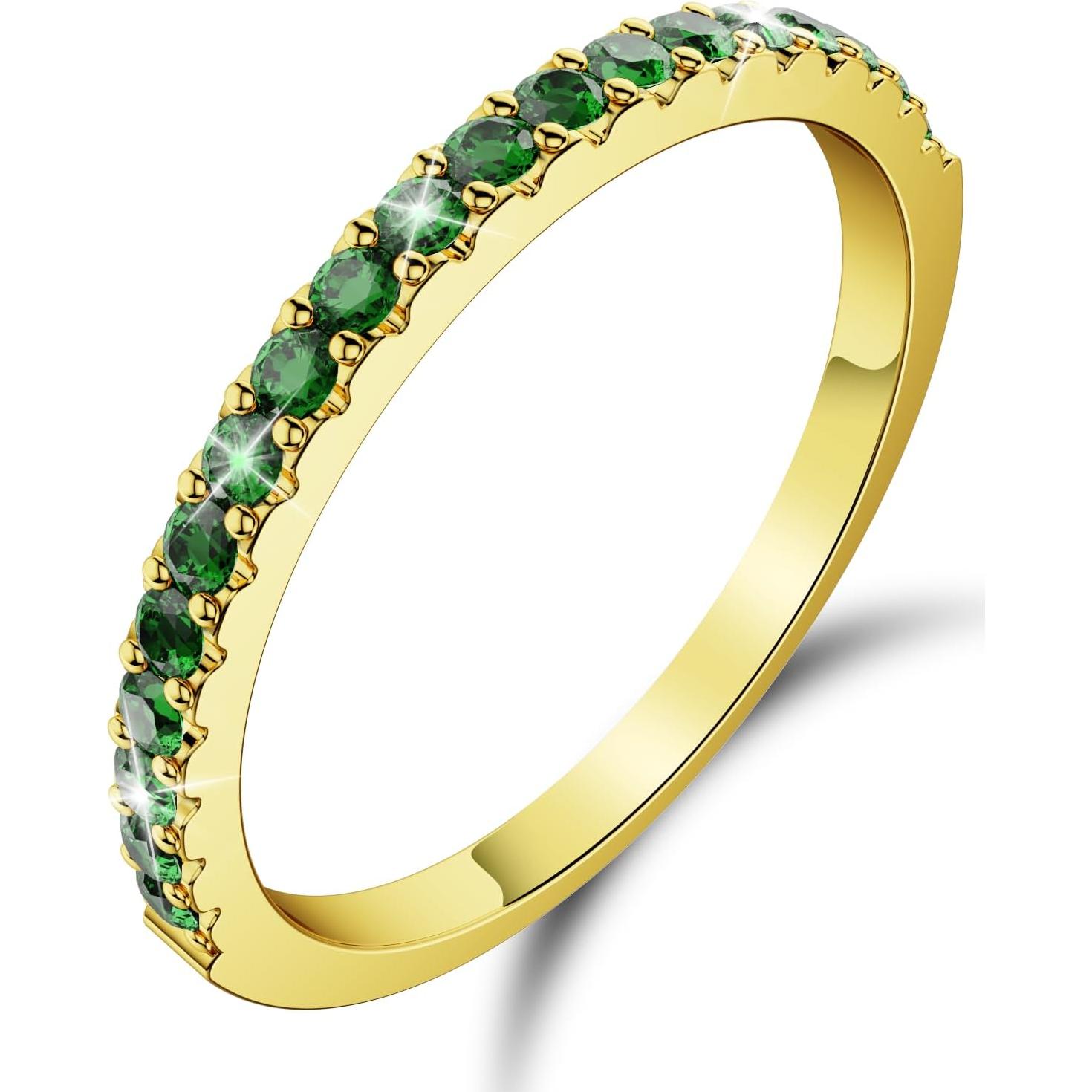 Anillo Apilable Oro 14K Hexasider para Oura Ring Mujeres