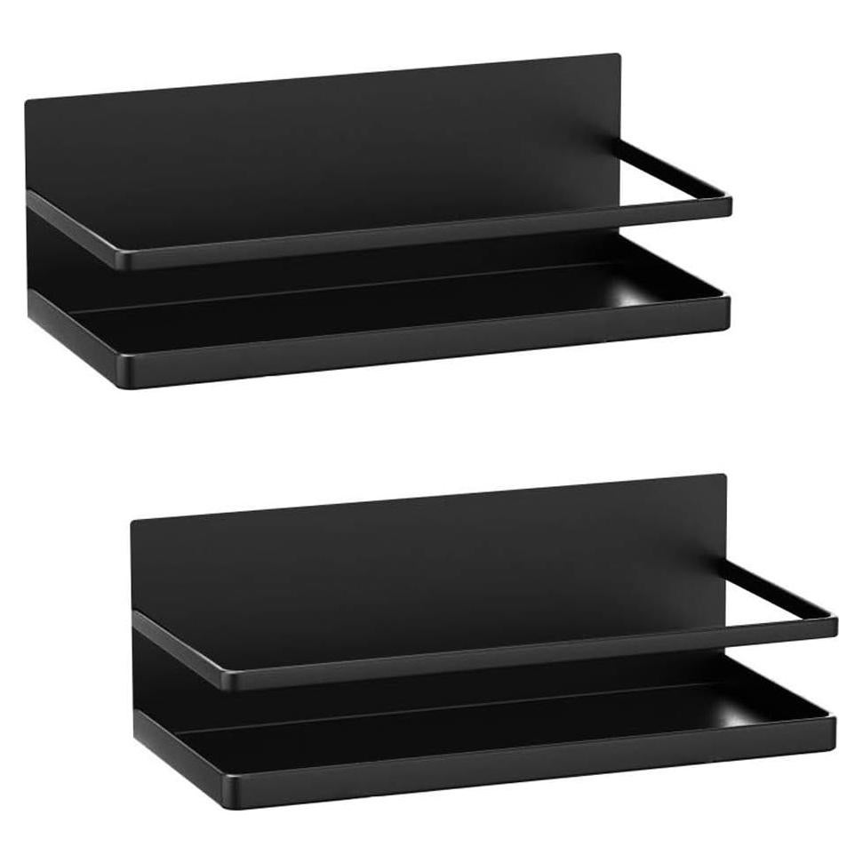 Estante Magnético para Especias NIFIVE Negro 2 Niveles 2.3 kg
