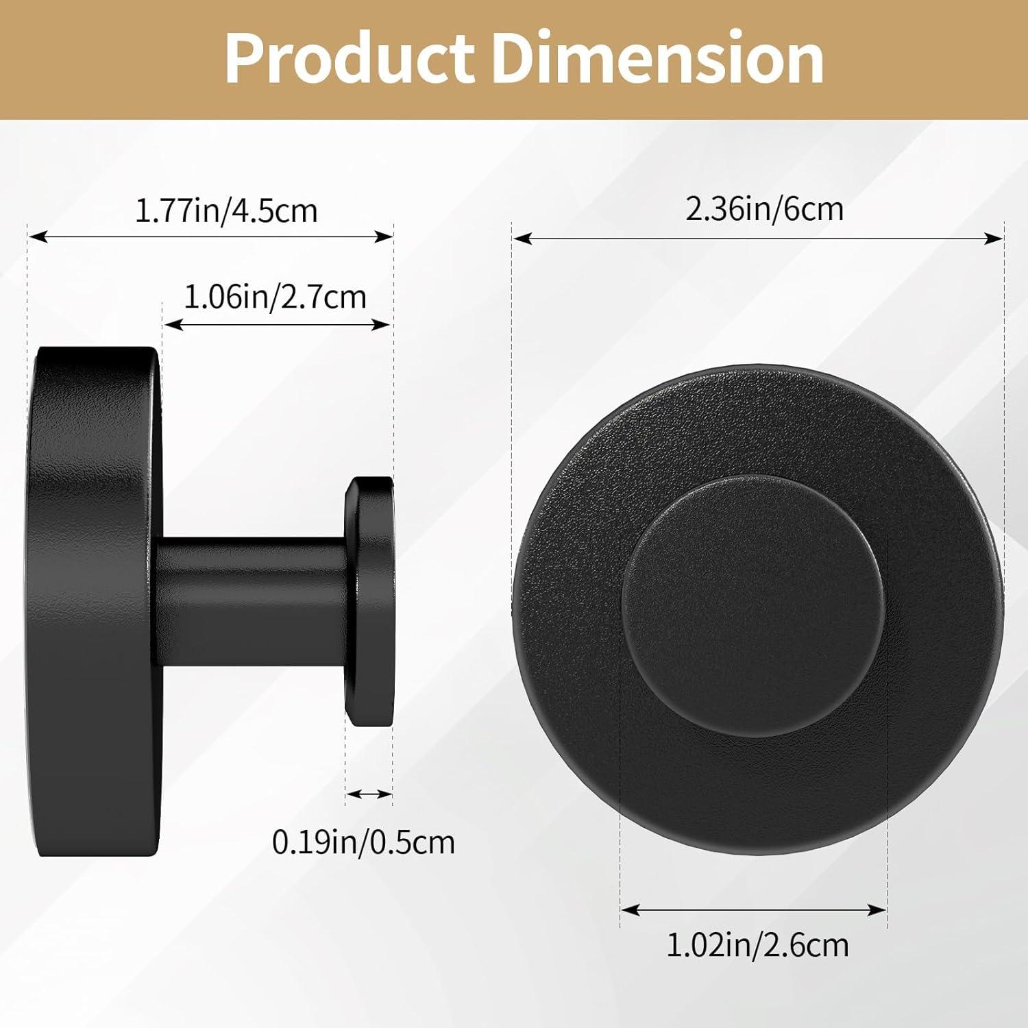 Ganchos de Ventosa STWWO 2 Pzs Negro para Baño y Cocina