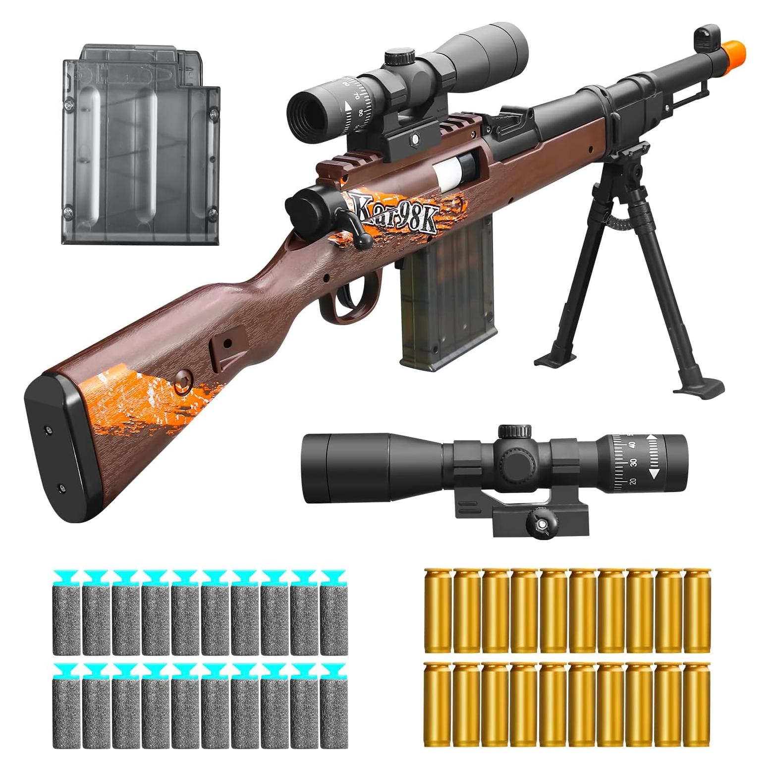 Escopeta de Juguete Bsyzyani con Balas de Espuma 60,96 cm