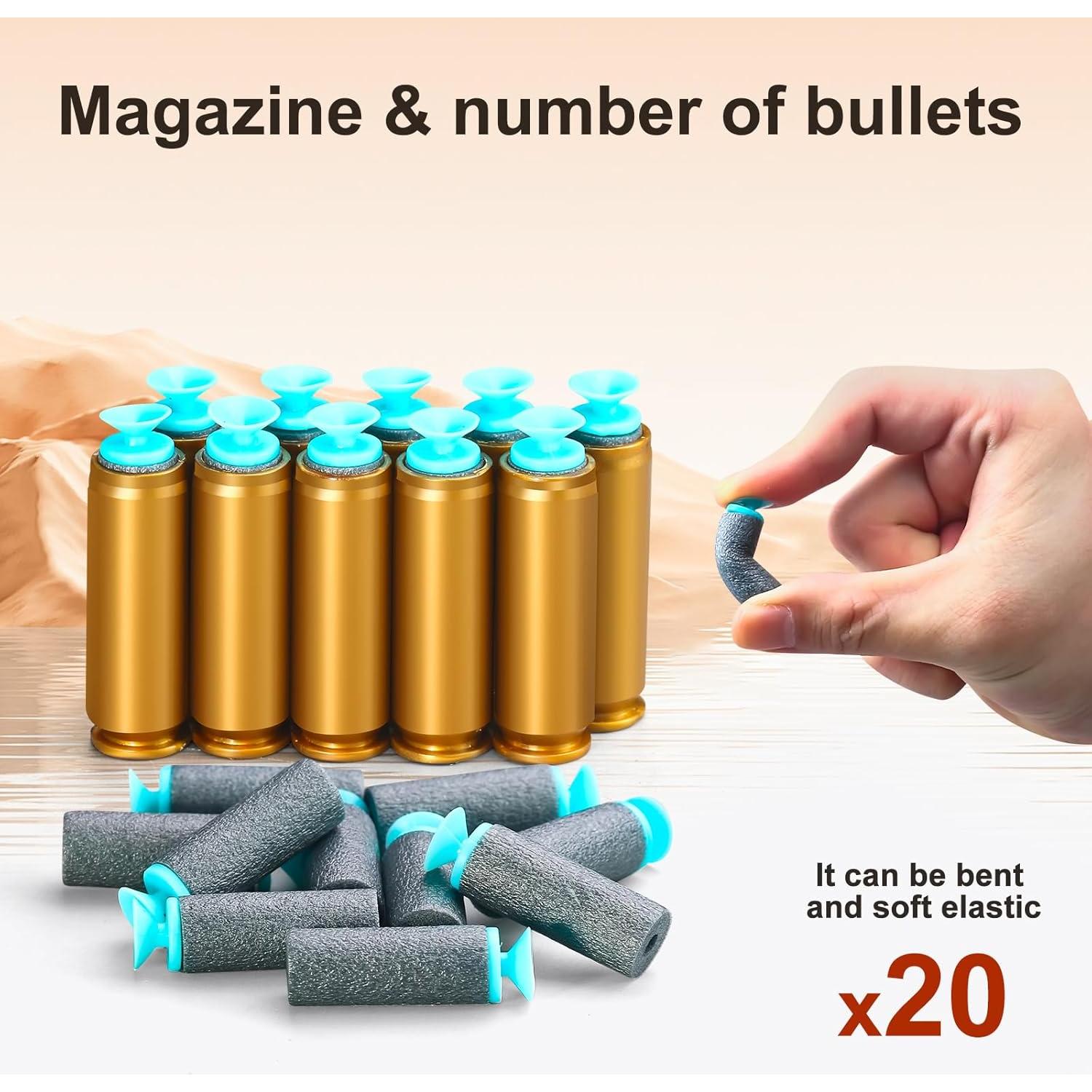 Escopeta de Juguete Bsyzyani con Balas de Espuma 60,96 cm