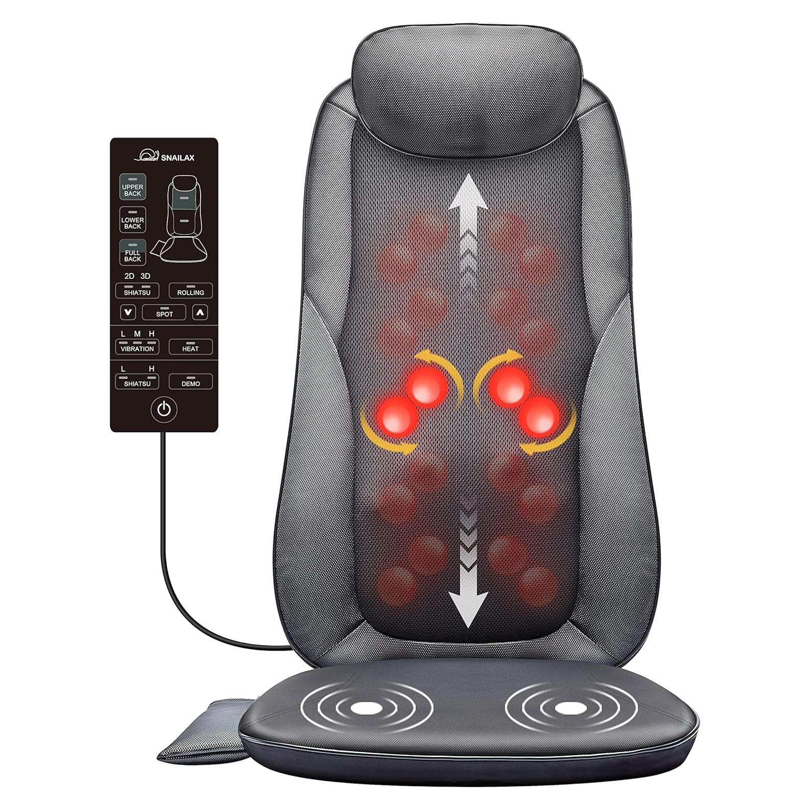 Masajeador de Espalda Snailax SL-236 con Calor y Shiatsu