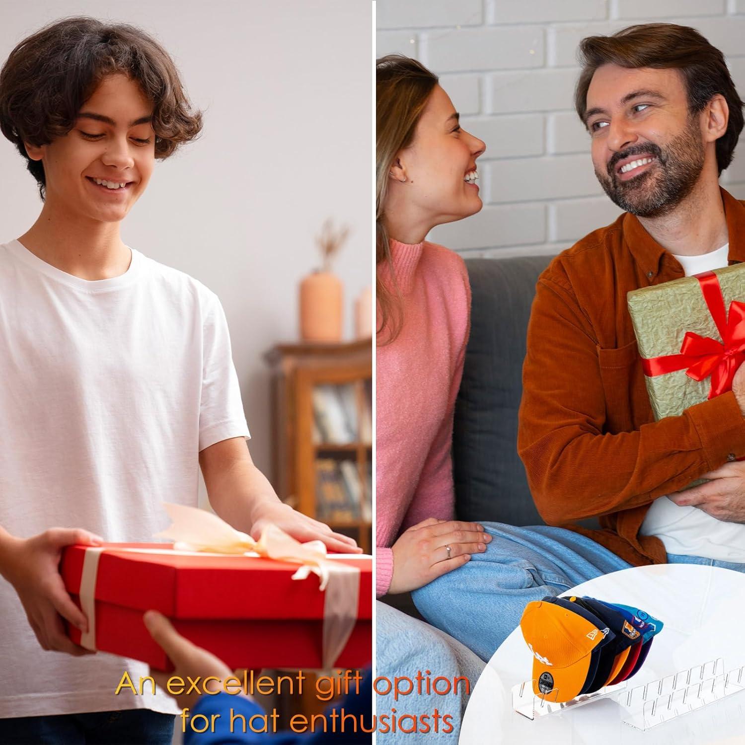 Organizador de Sombreros HAYVAN Acrílico Negro 2 Paquetes