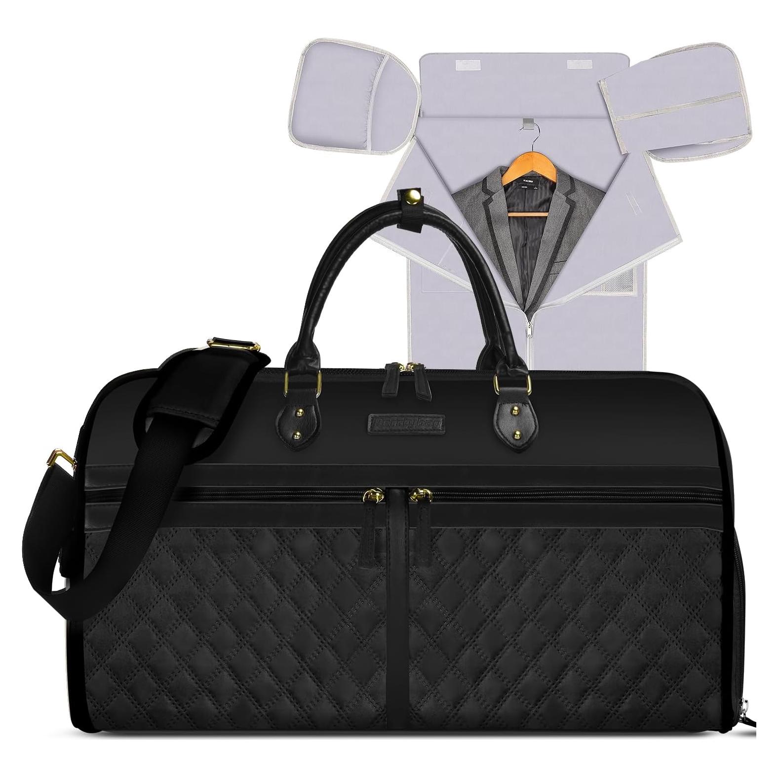 Bolsa de viaje tipo duffle Berrtybag 2 en 1 impermeable negra