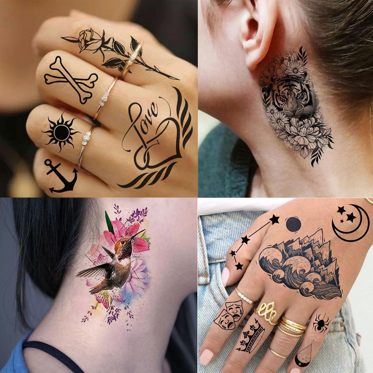 72 Tatuajes Temporales Acuarela Mariposas Toneoldshu