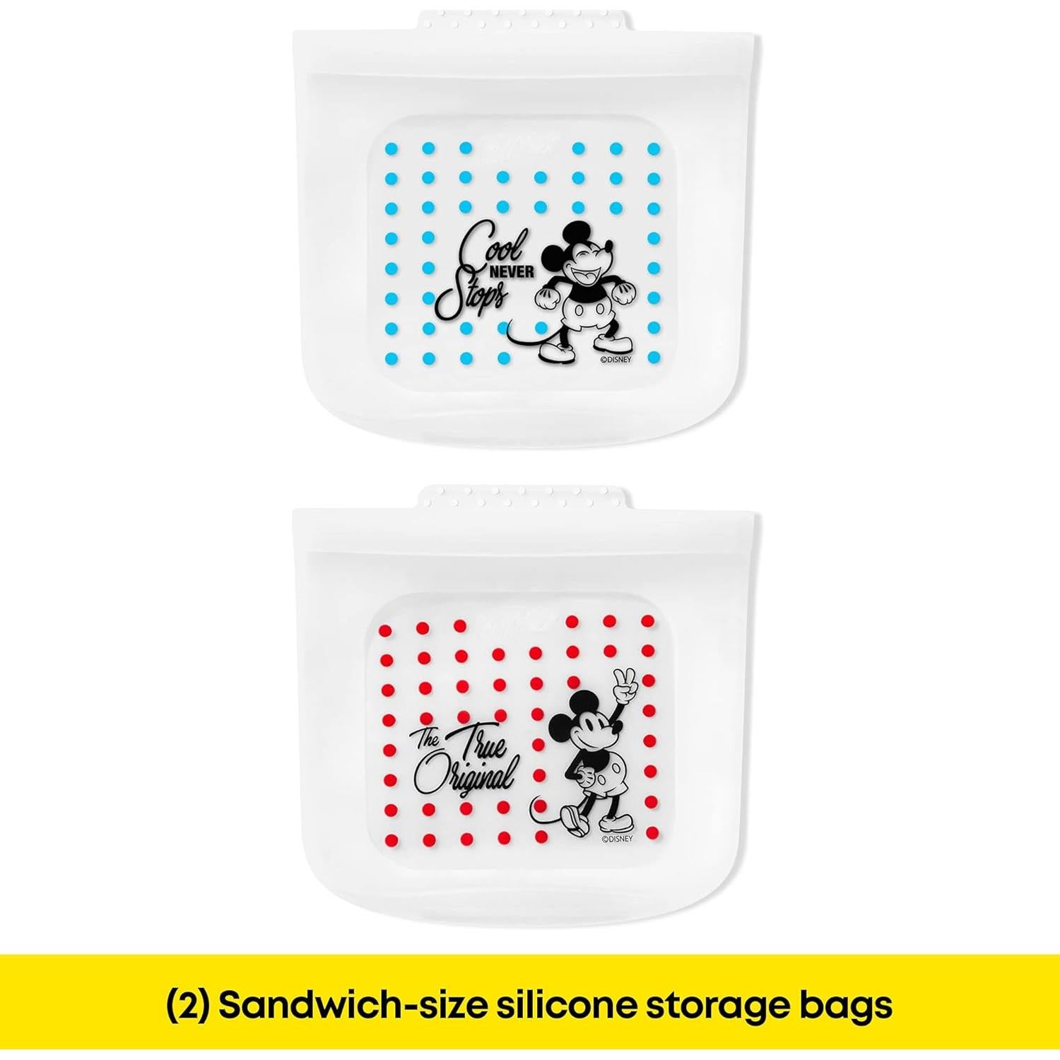 Bolsas de Almacenamiento Reutilizables Pyrex Mickey Mouse 4 Pzas