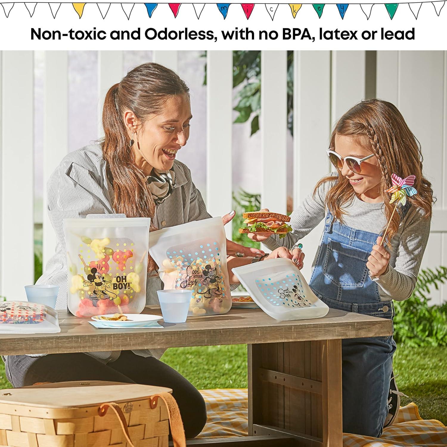 Bolsas de Almacenamiento Reutilizables Pyrex Mickey Mouse 4 Pzas