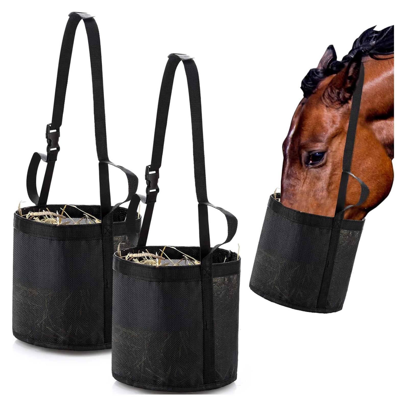 Bolsa de Alimentación para Caballos Sumind - 2 Pcs Malla Resistente
