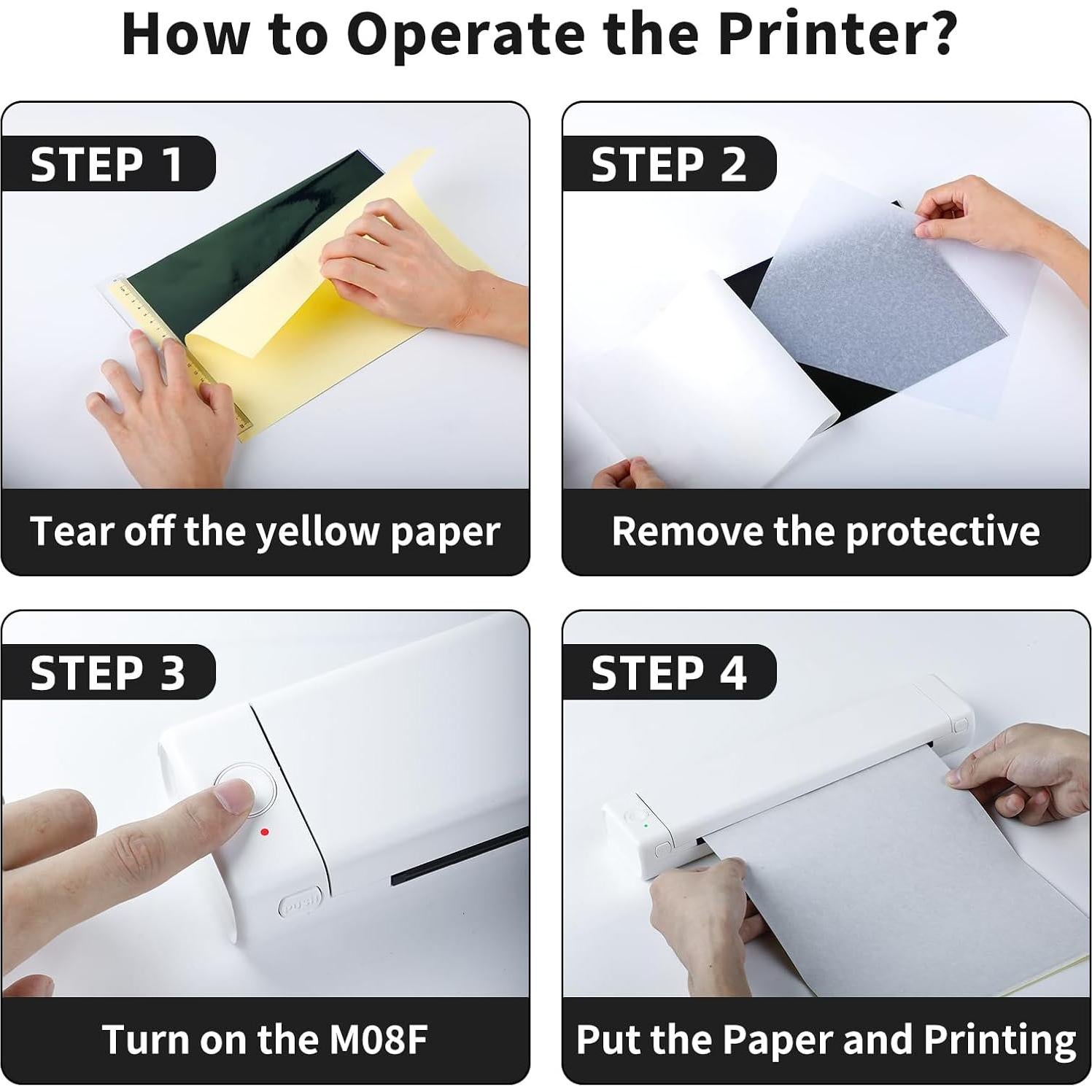 Impresora de Plantillas de Tatuaje Bluetooth Zoolion M08F