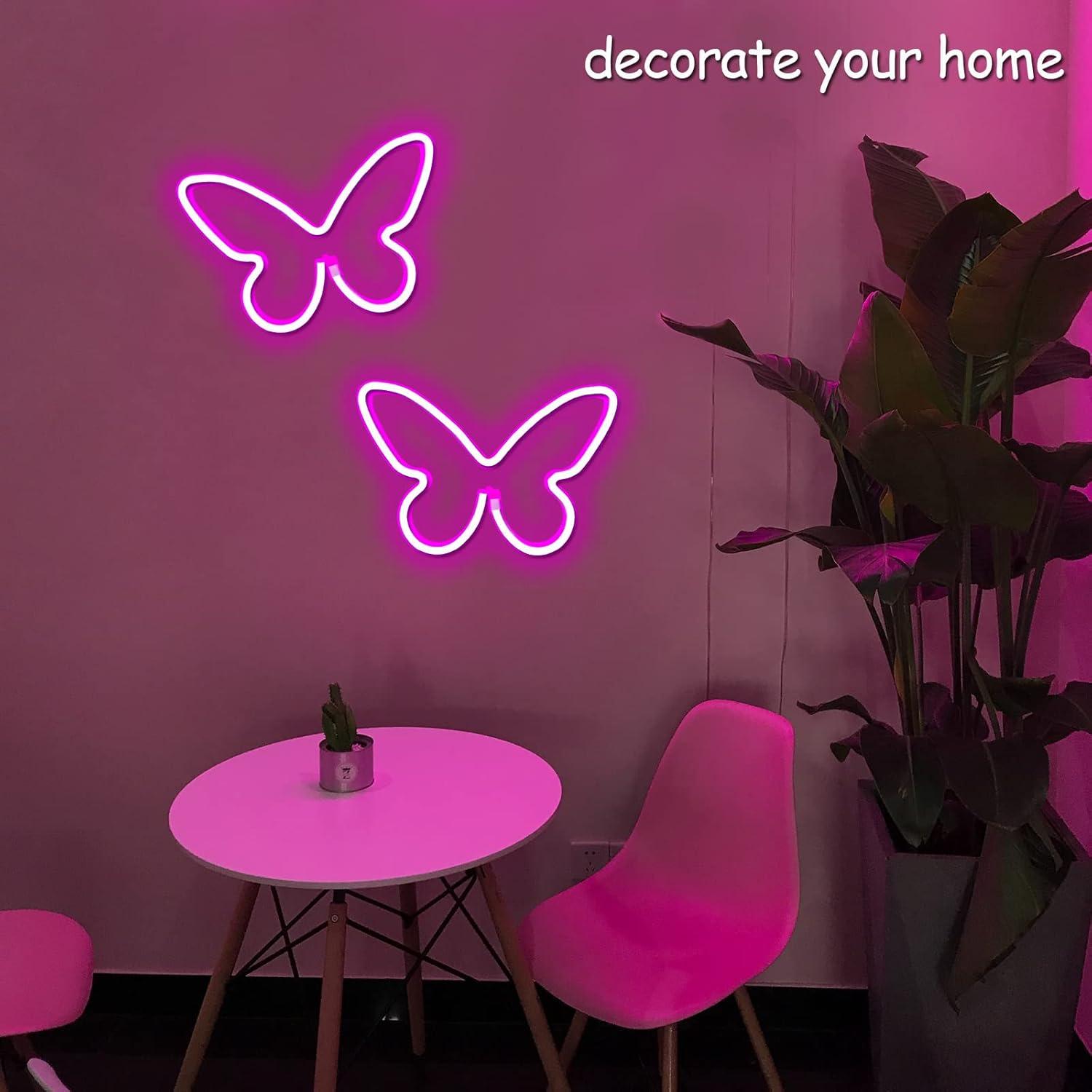 Luz LED Neon Mariposa BerniceKelly 23x17cm USB/Batería