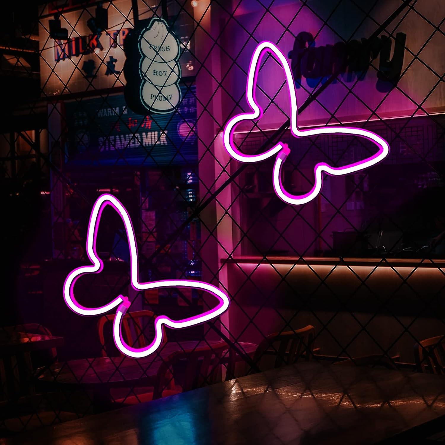 Luz LED Neon Mariposa BerniceKelly 23x17cm USB/Batería