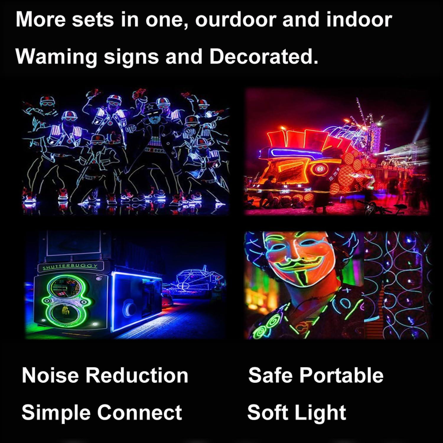 Luces Neón Portátiles TITIToo 5-en-1M para Decoración