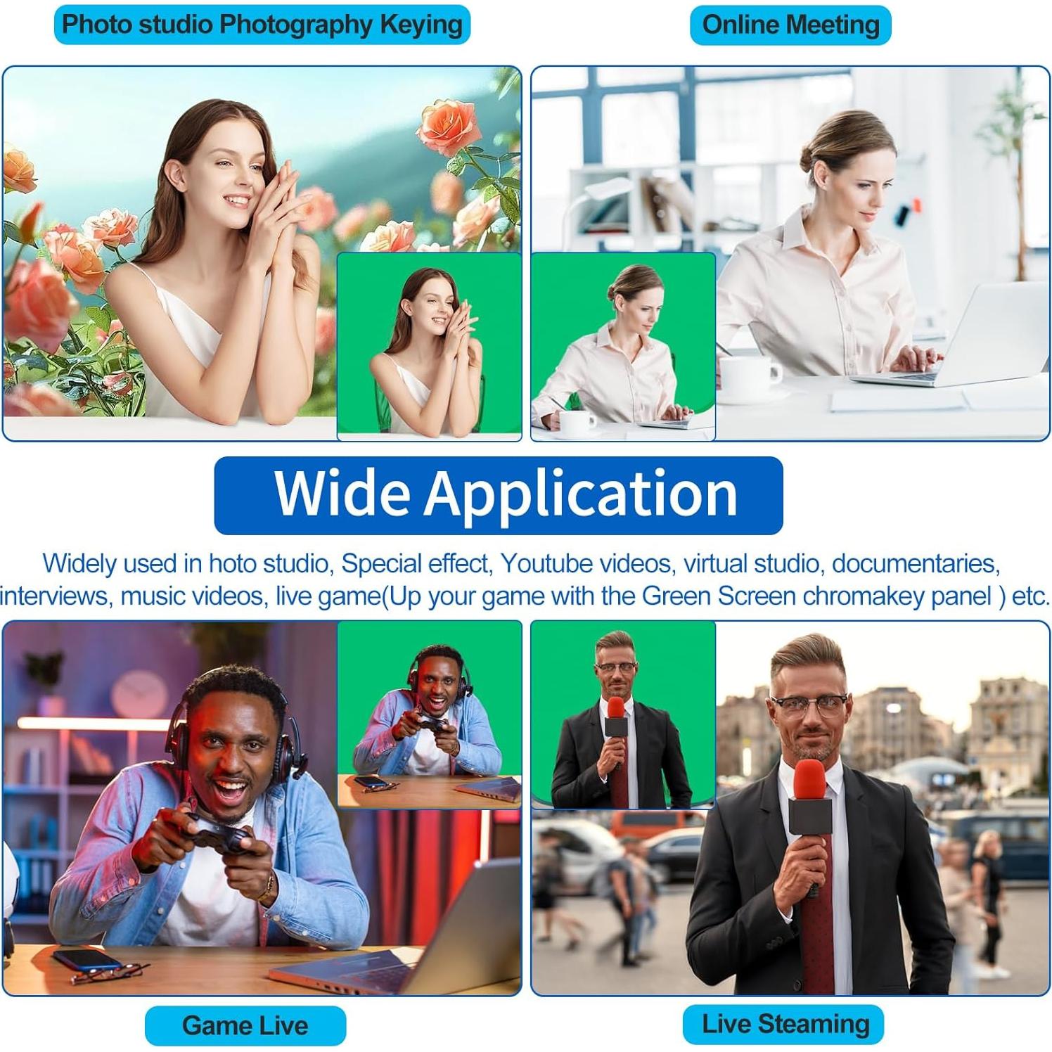 Fondo de Pantalla Verde Plegable SRIMMIT 102x101 cm para Fotografía