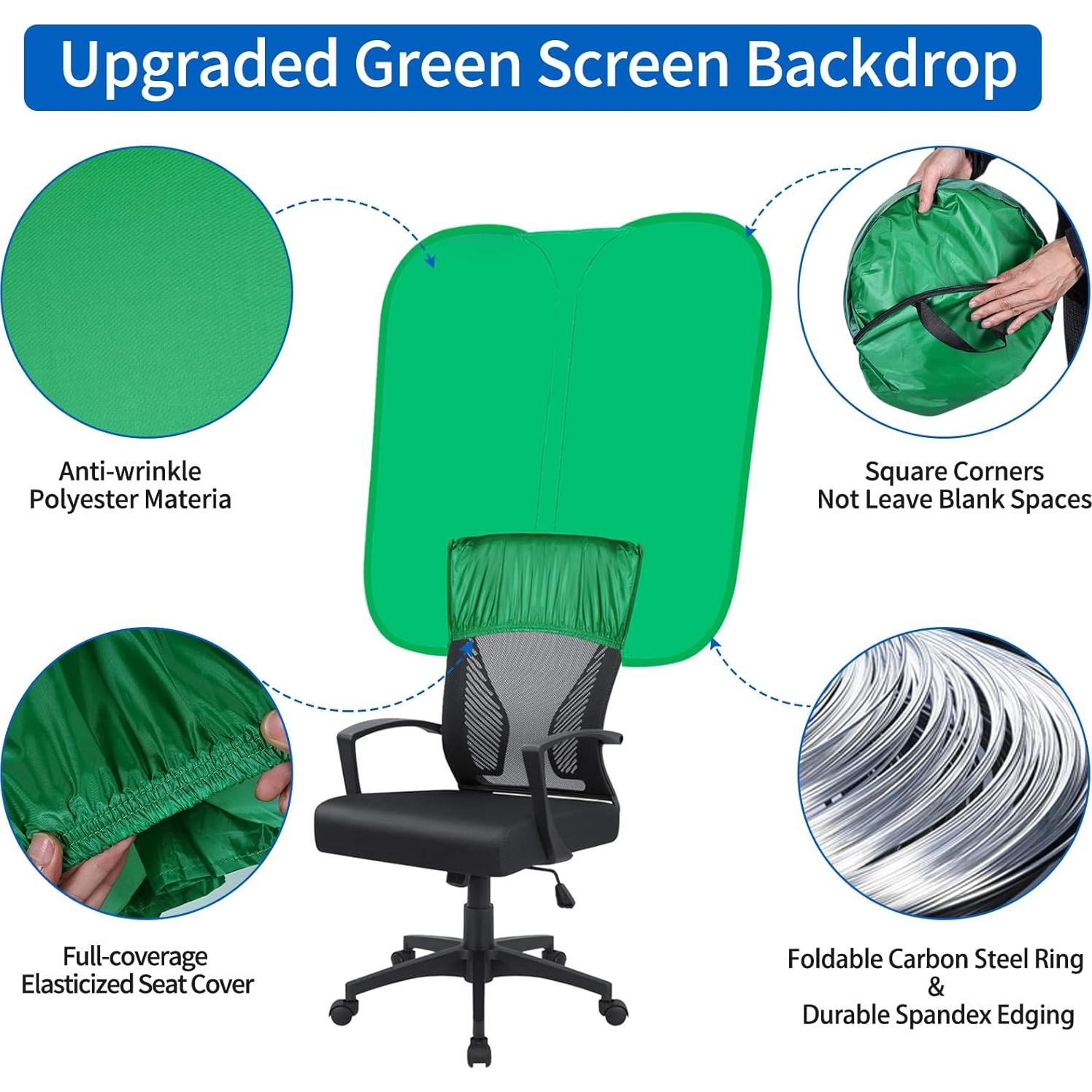 Fondo de Pantalla Verde Plegable SRIMMIT 102x101 cm para Fotografía