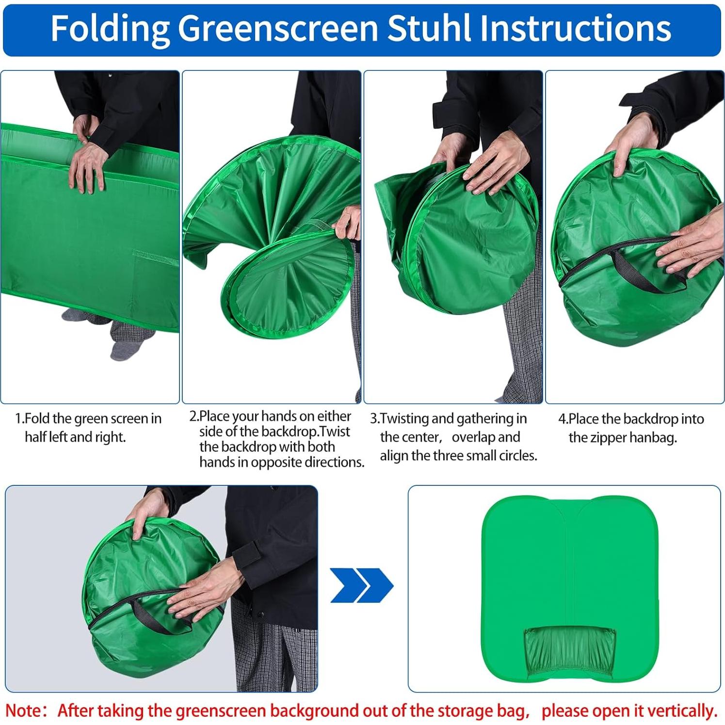 Fondo de Pantalla Verde Plegable SRIMMIT 102x101 cm para Fotografía