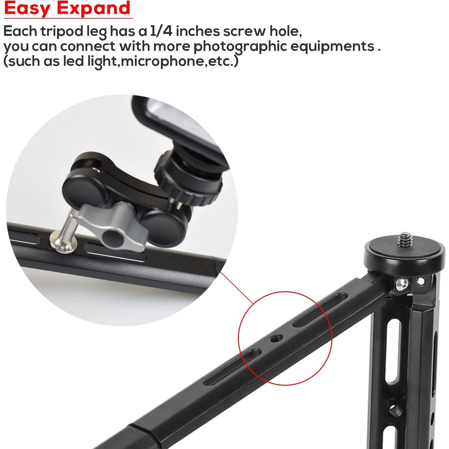 Trípode Mini de Aluminio EaxanPic para Gimbal y Cámara 0.18kg