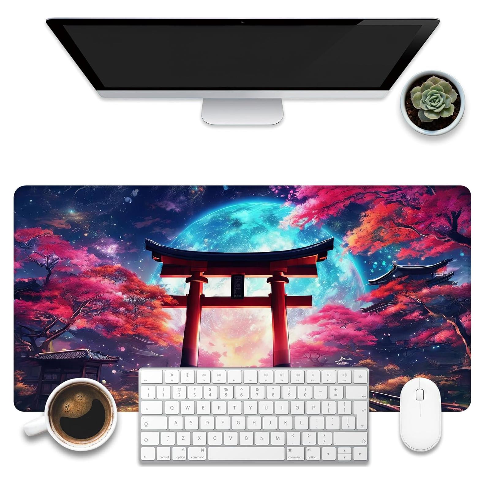 Alfombrilla de escritorio grande KOAIWPAE Anime Torii Gate 80x40cm
