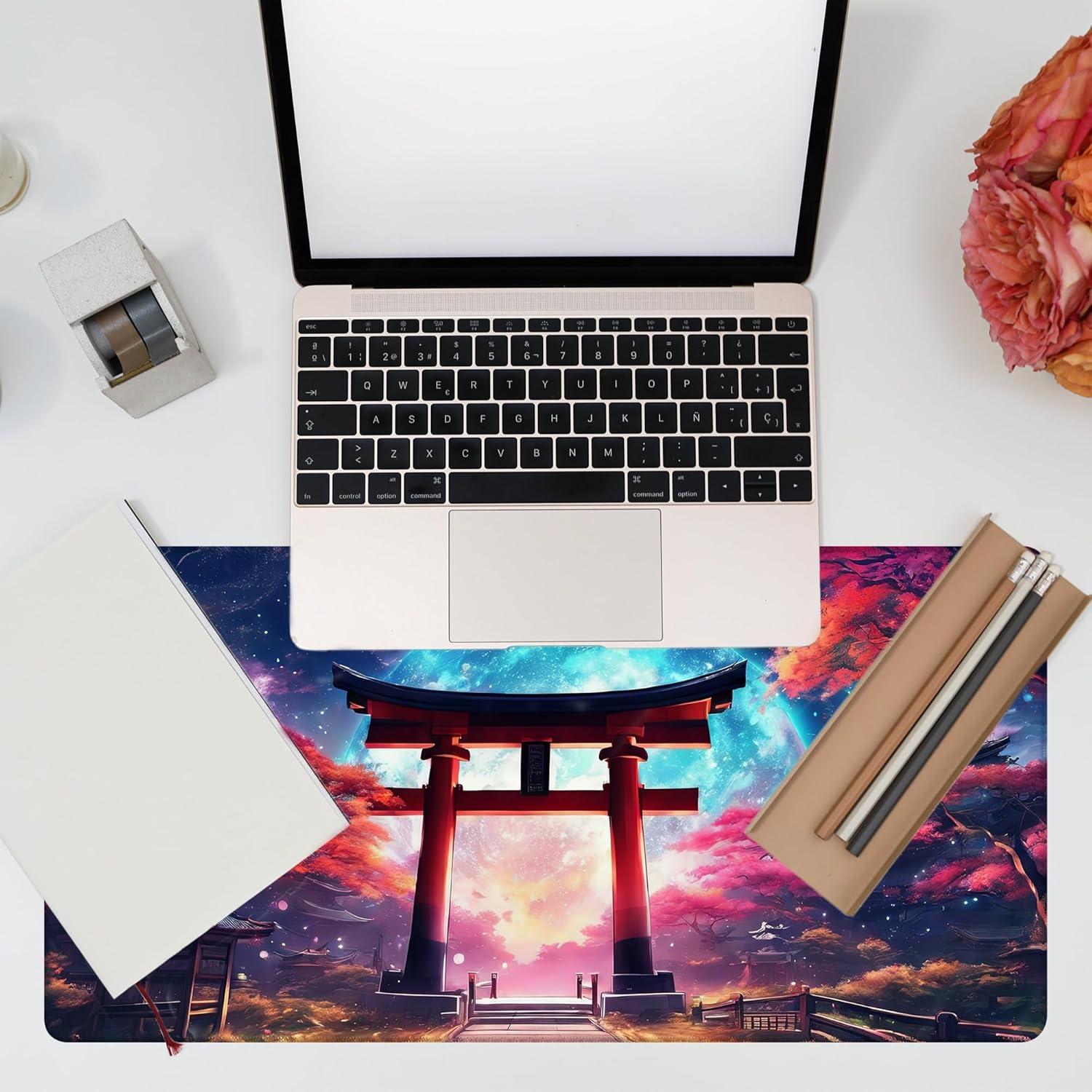 Alfombrilla de escritorio grande KOAIWPAE Anime Torii Gate 80x40cm