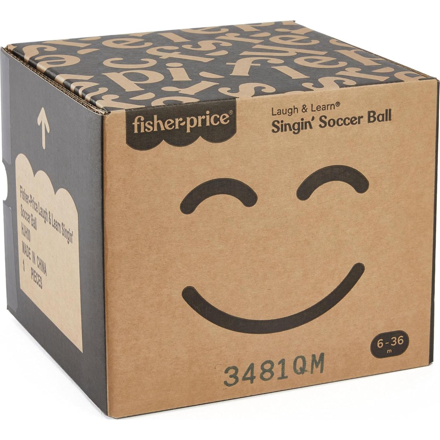 Fisher-Price Balón de Fútbol Musical de Peluche 20 cm