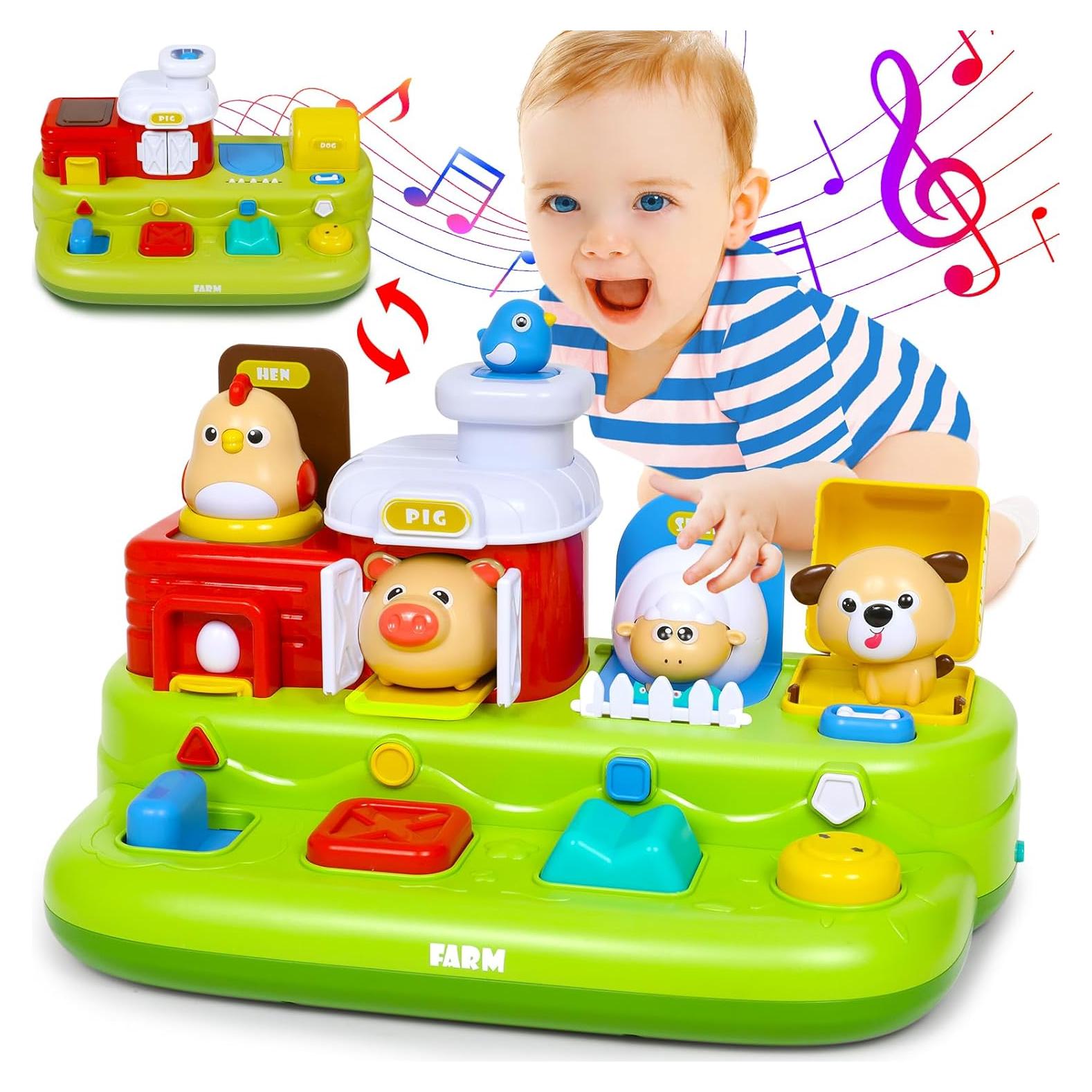 Juguete Interactivo Musical de Animales de Granja Qishu