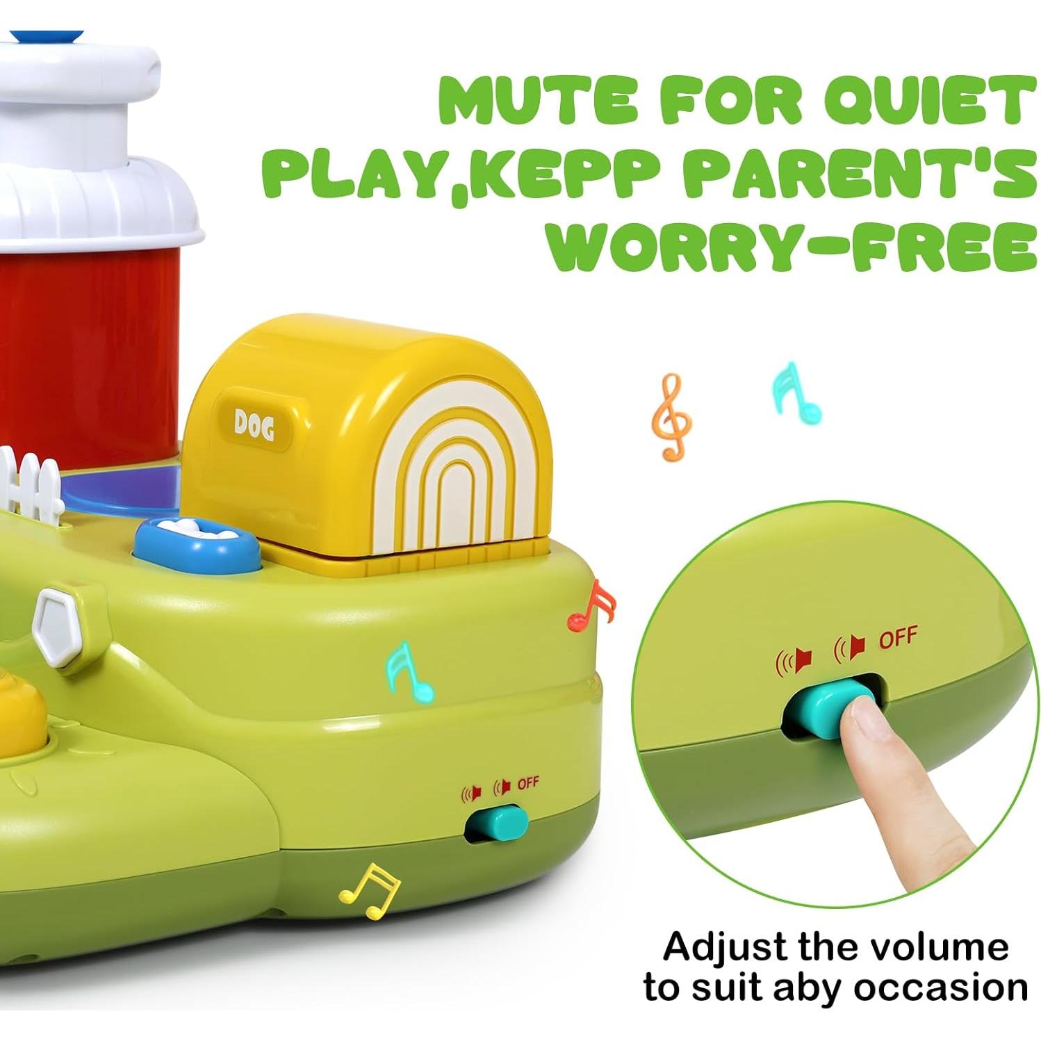 Juguete Interactivo Musical de Animales de Granja Qishu