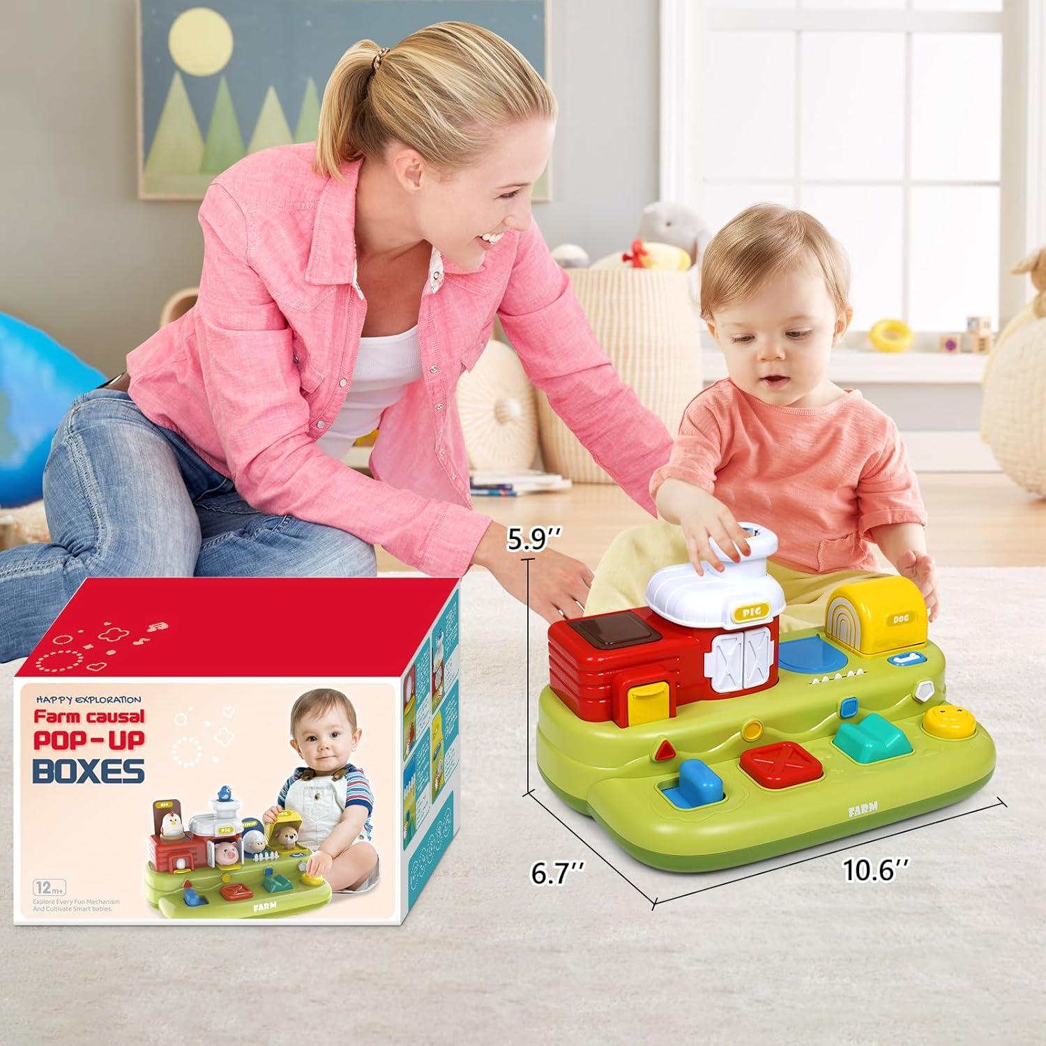 Juguete Interactivo Musical de Animales de Granja Qishu