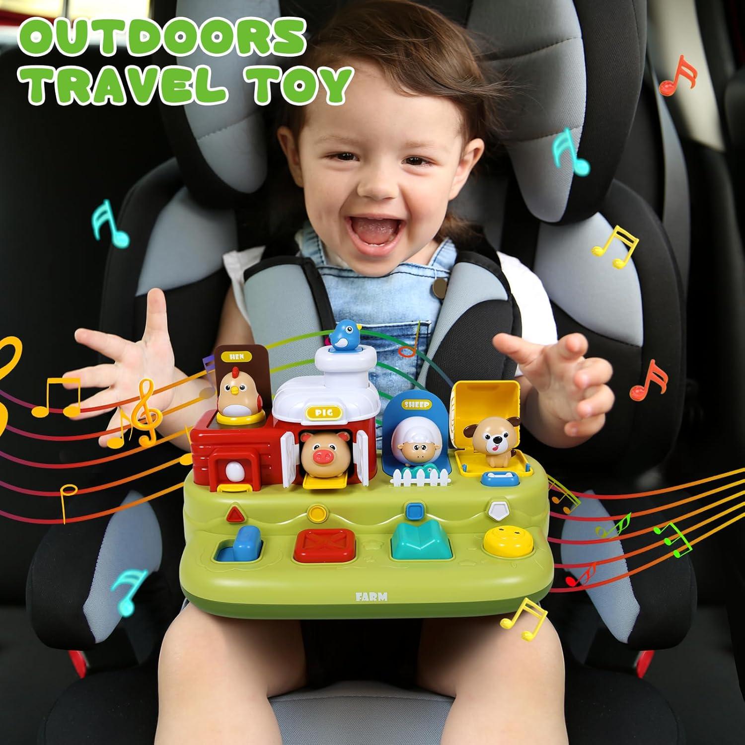 Juguete Interactivo Musical de Animales de Granja Qishu