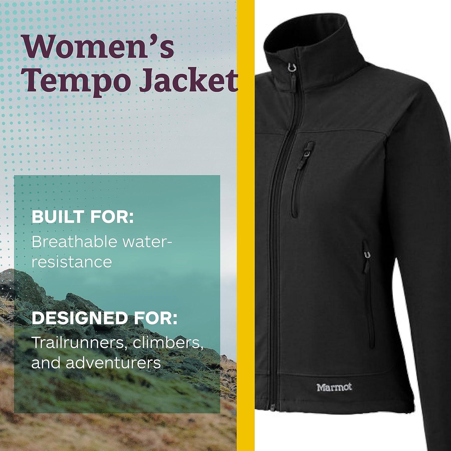 Chaqueta Soft-Shell para Mujeres Marmot Tempo Negra