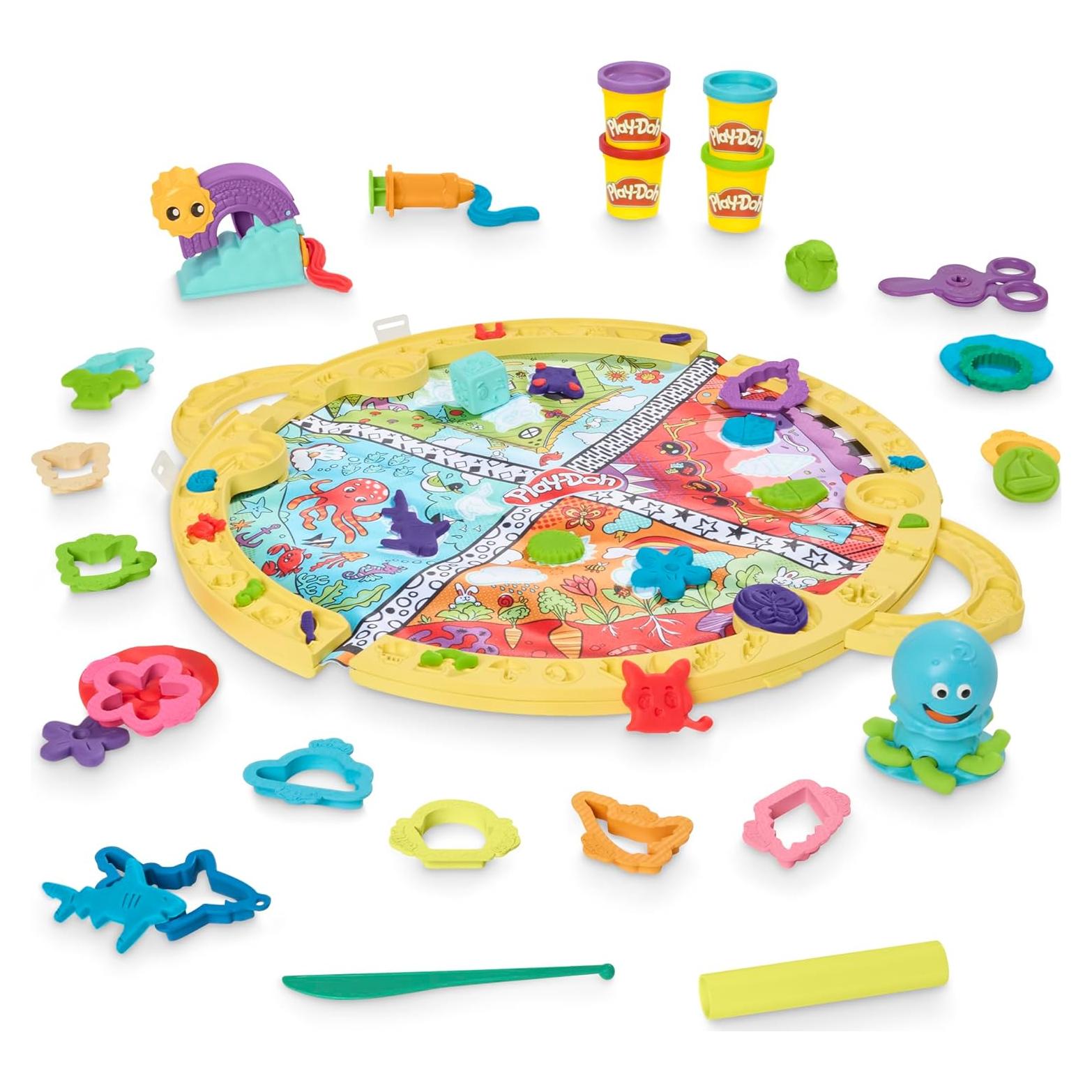 Play-Doh Tapete de Juego Plegable con 19 Accesorios 0.77 kg