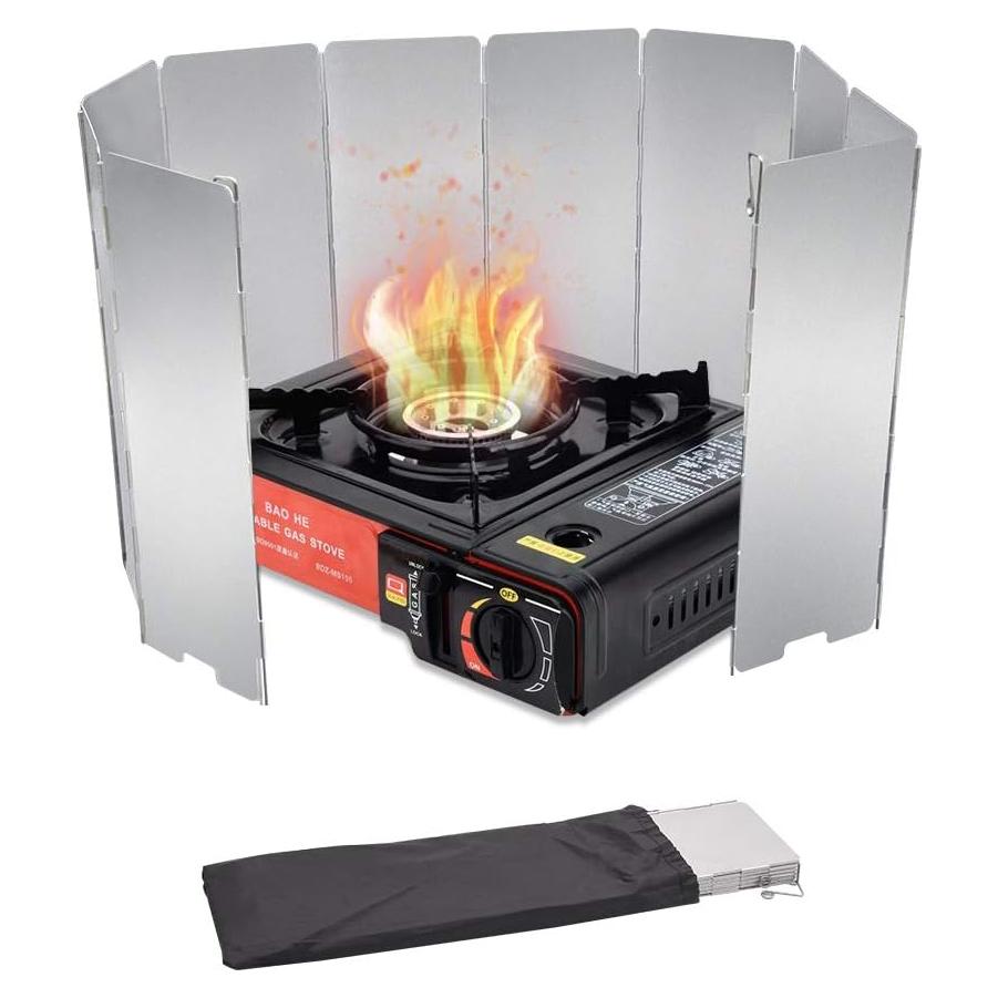 Paravientos de Estufa LFSEMINI 10 Placas Aluminio Camping