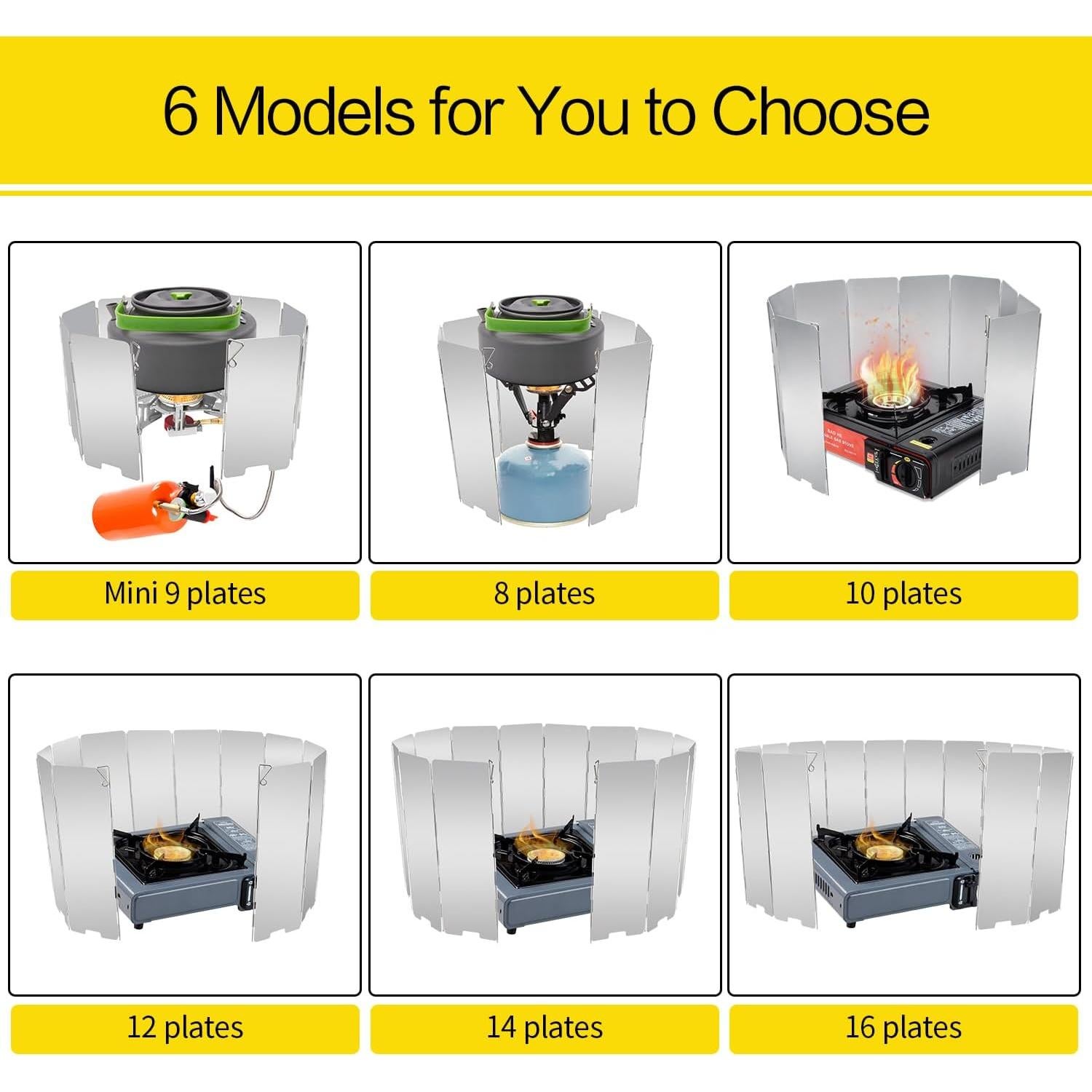 Paravientos de Estufa LFSEMINI 10 Placas Aluminio Camping