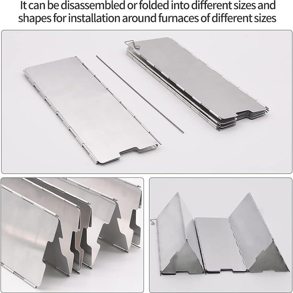 Paravientos de Estufa LFSEMINI 10 Placas Aluminio Camping